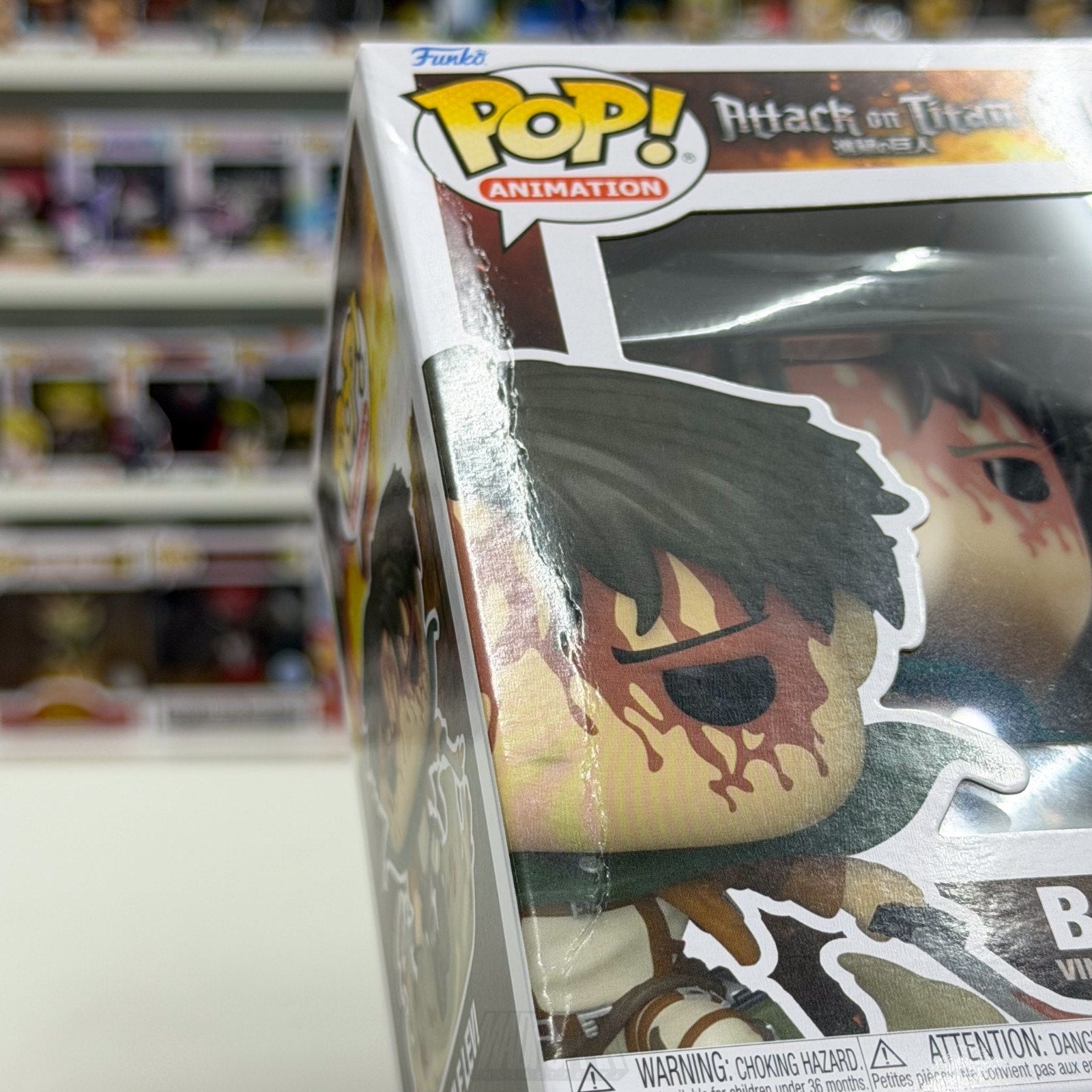 Funko Pop Anime Attack Titan Battle Levi Bloody AE Exclusive 1169 Vinyl Figure