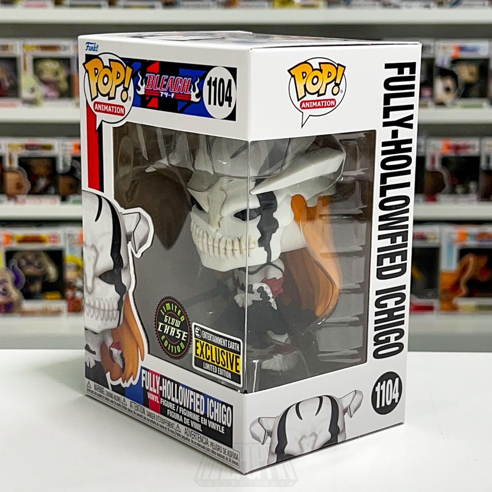 Funko Pop Animation Bleach Fully-Hollowfied Ichigo 1104 Glow Chase EE Anime NIB