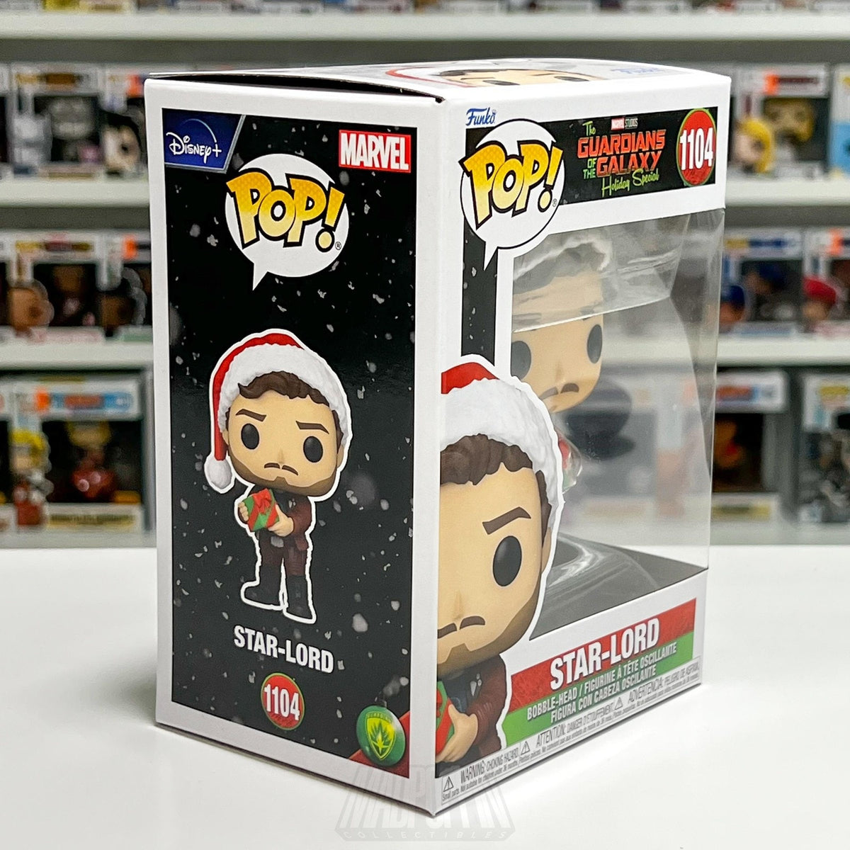 Funko Pop Marvel Star-Lord Guardians Galaxy Holiday Special #1104 BobbleHead Toy