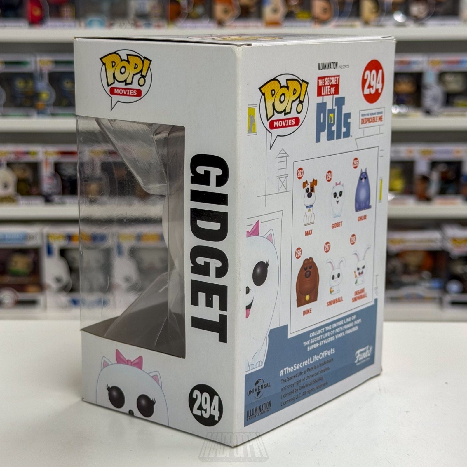 Funko Pop Movies Secret Life of Pets Gidget 294 Animated Comedy Vinyl Figure