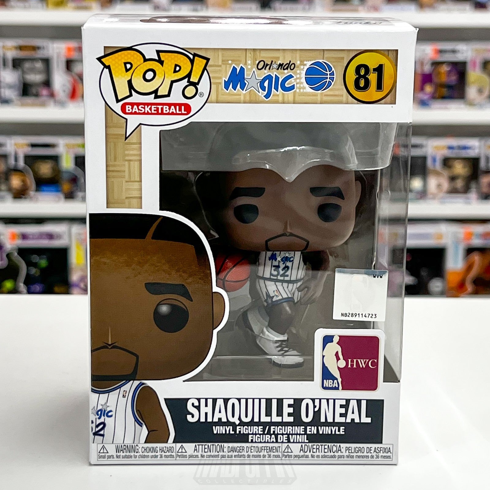 Funko Pop NBA Shaquille O'Neal 81 Orlando Magic Vinyl Figure Basketball New HWC0