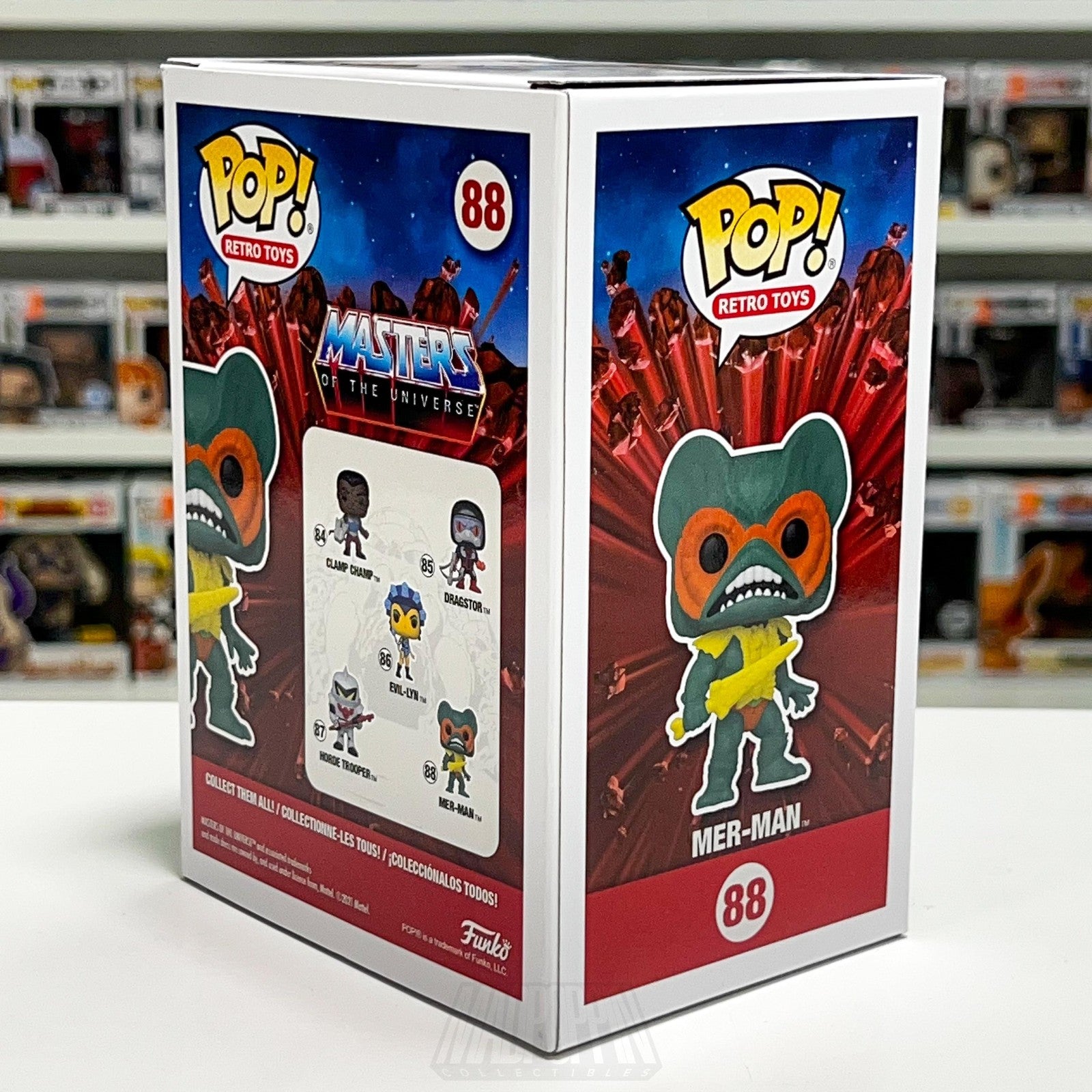 Funko Pop Retro Toys Masters of the Universe MOTU Mer-Man #88 Vinyl Figure Toy