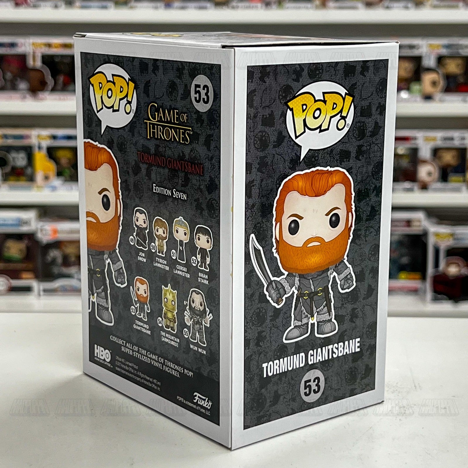 Funko Pop Game of Thrones Tormund Giantsbane 53 Vinyl Figure Edition 7 New Box