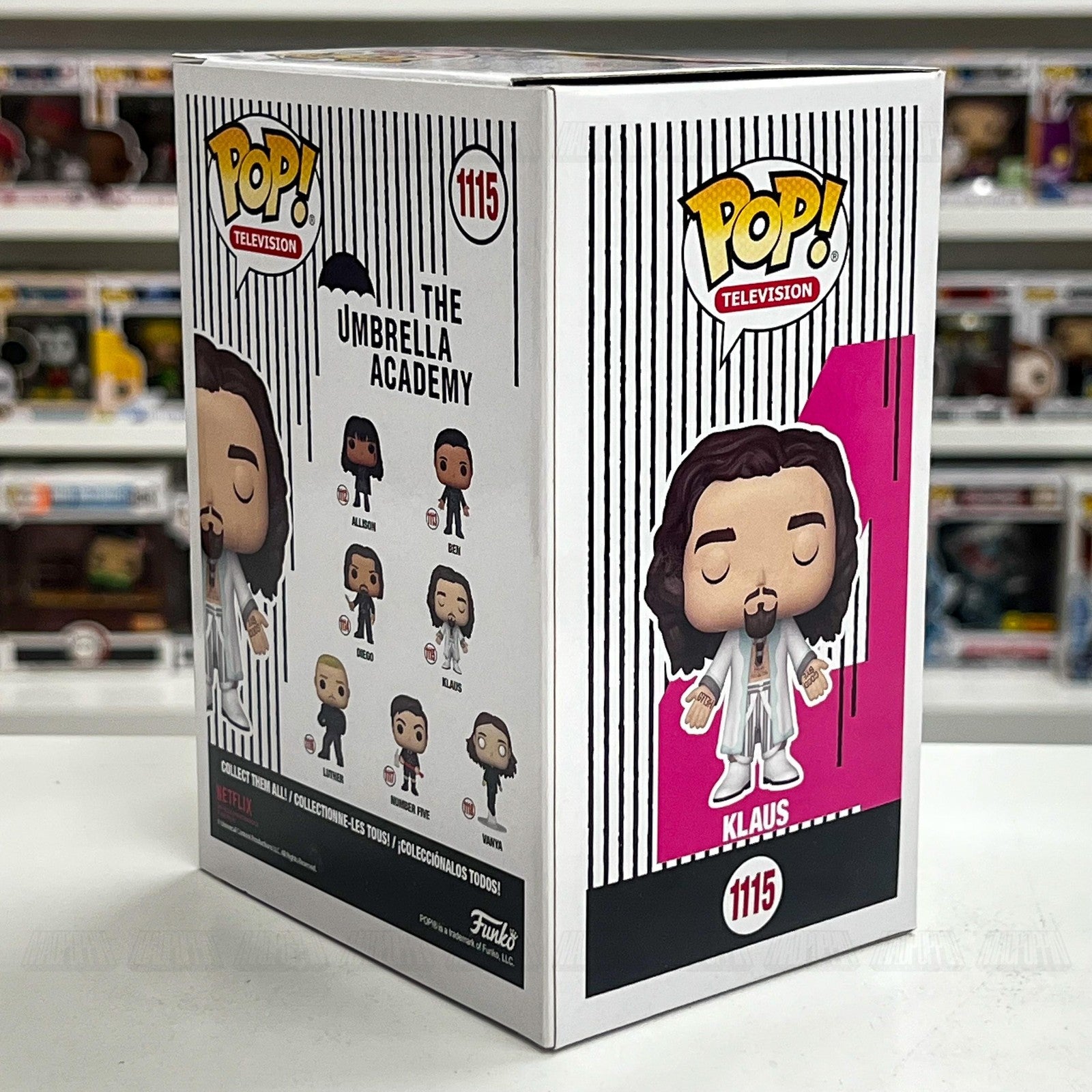 Funko Pop Television The Umbrella Academy Klaus #1115 Vinyl Figure New in Box