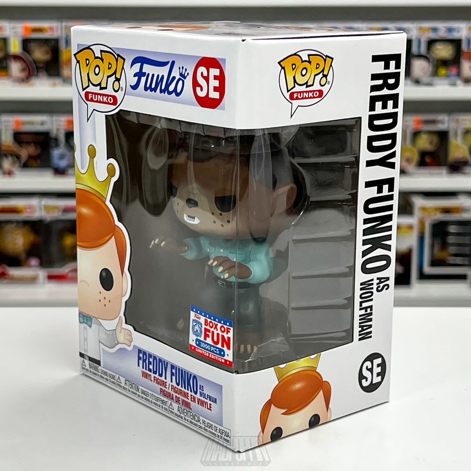 Freddy Funko as Wolfman Funko Pop SE Box of Fun 3000 PCS Limited Edition Figure