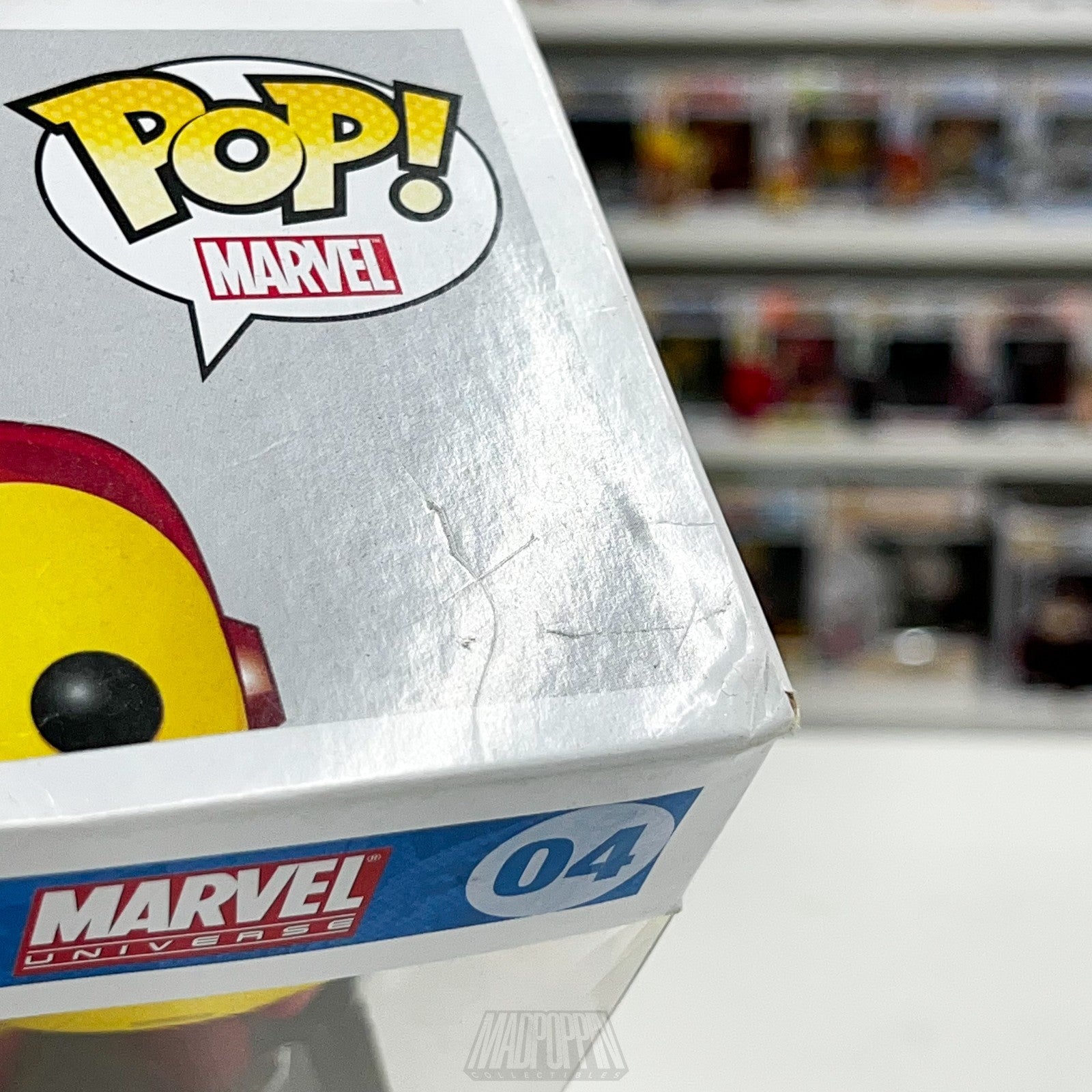 Funko Pop Marvel Universe Iron Man Vinyl Bobblehead 04 Original Hang Tag 2011