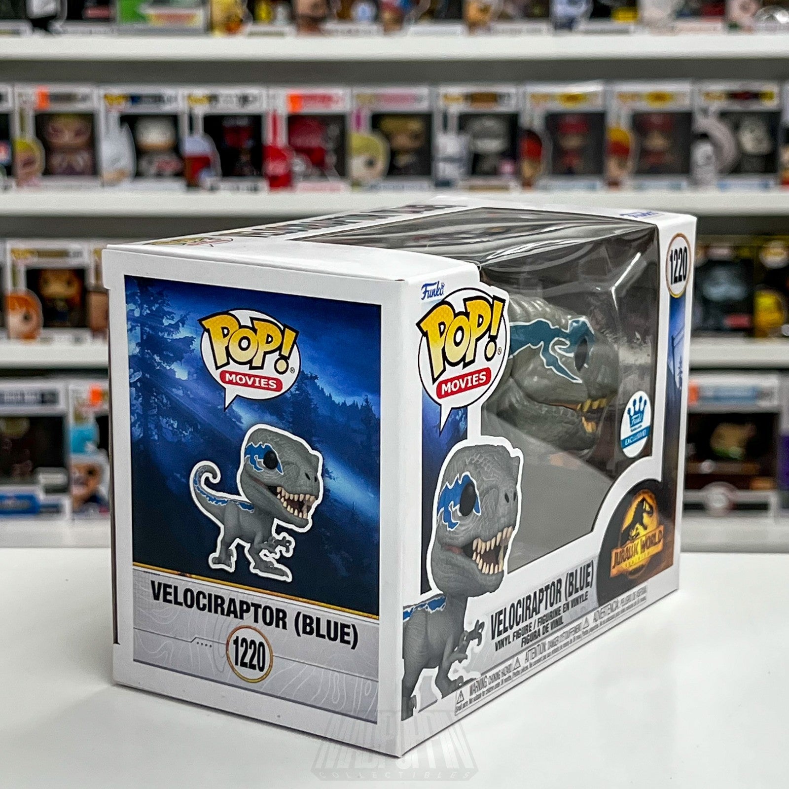 Funko Pop Movies Jurassic World Velociraptor Blue Exclusive 1220 Vinyl Figure5