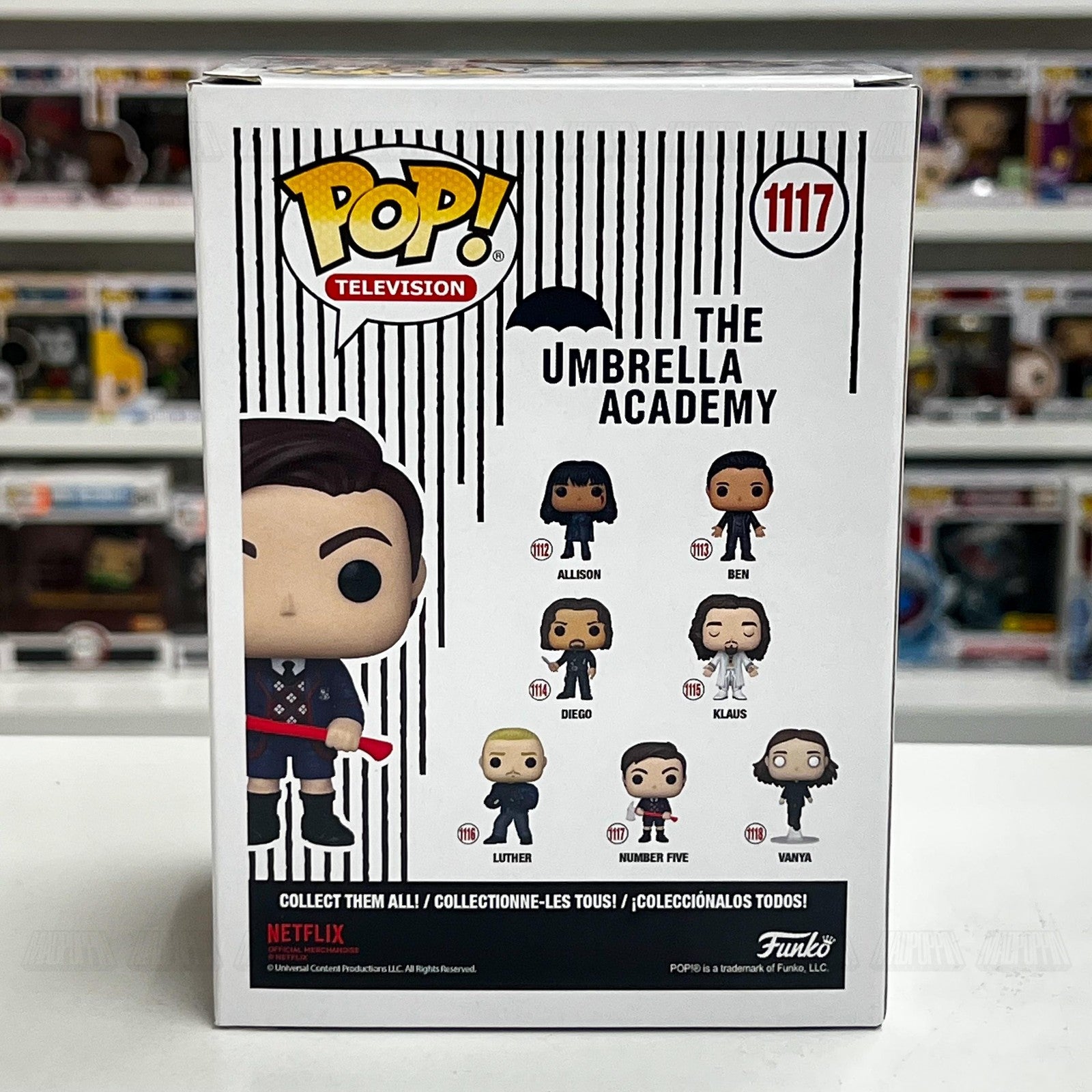 Funko Pop Television The Umbrella Academy Number Five #1117 Vinyl Figure Netflix