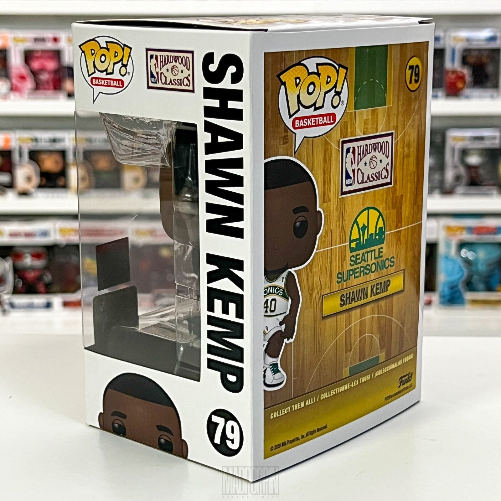 Funko Pop NBA Basketball Seattle Supersonics Shawn Kemp Home Jersey Vaulted 79