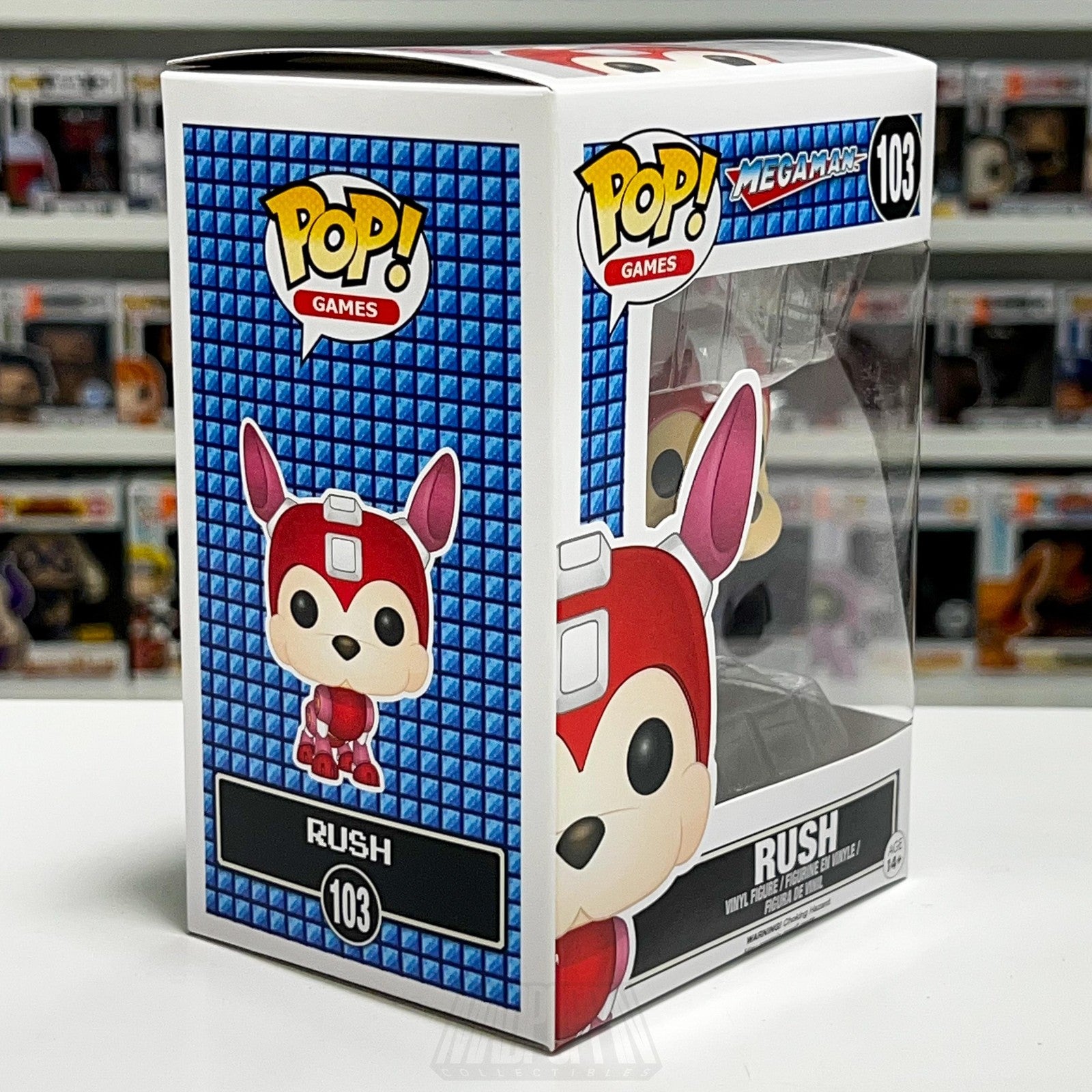 Funko Pop Video Games Mega Man Rush #103 Vinyl Figure New Capcom Collectible Toy