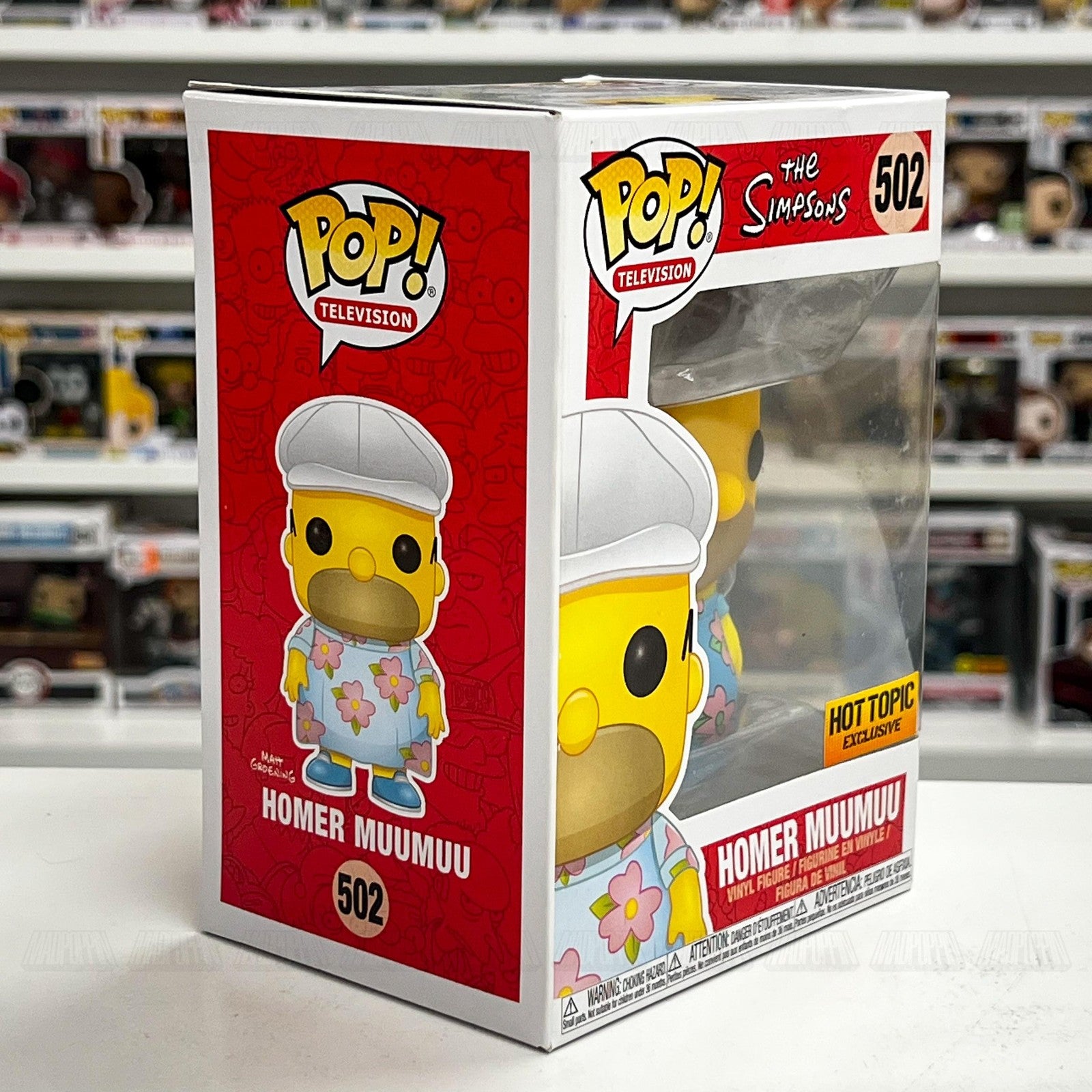 Funko Pop The Simpsons Homer Muumuu 502 Vinyl Figure Hot Topic Exclusive New Box