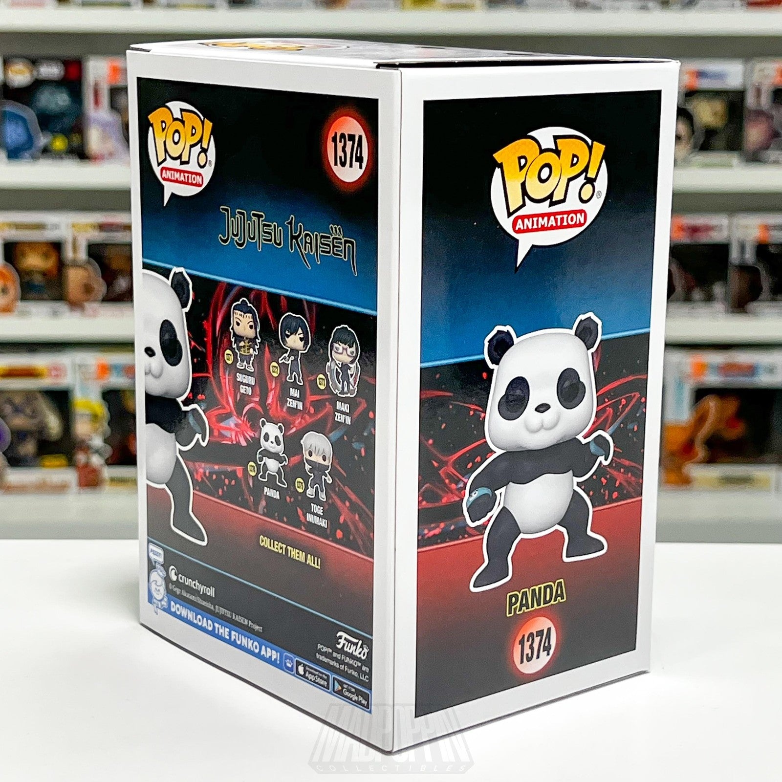 Funko Pop Jujutsu Kaisen Panda 1374 Flocked Entertainment Earth Vinyl Anime