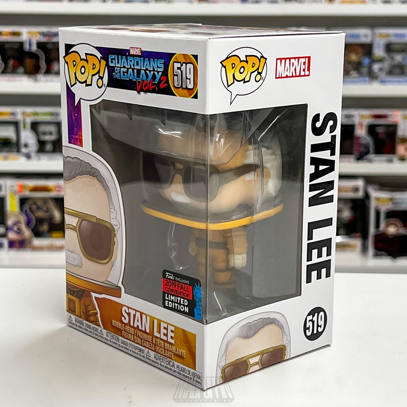 Funko Pop Stan Lee 519 Guardians of the Galaxy Vol 2 Fall Convention Exclusive