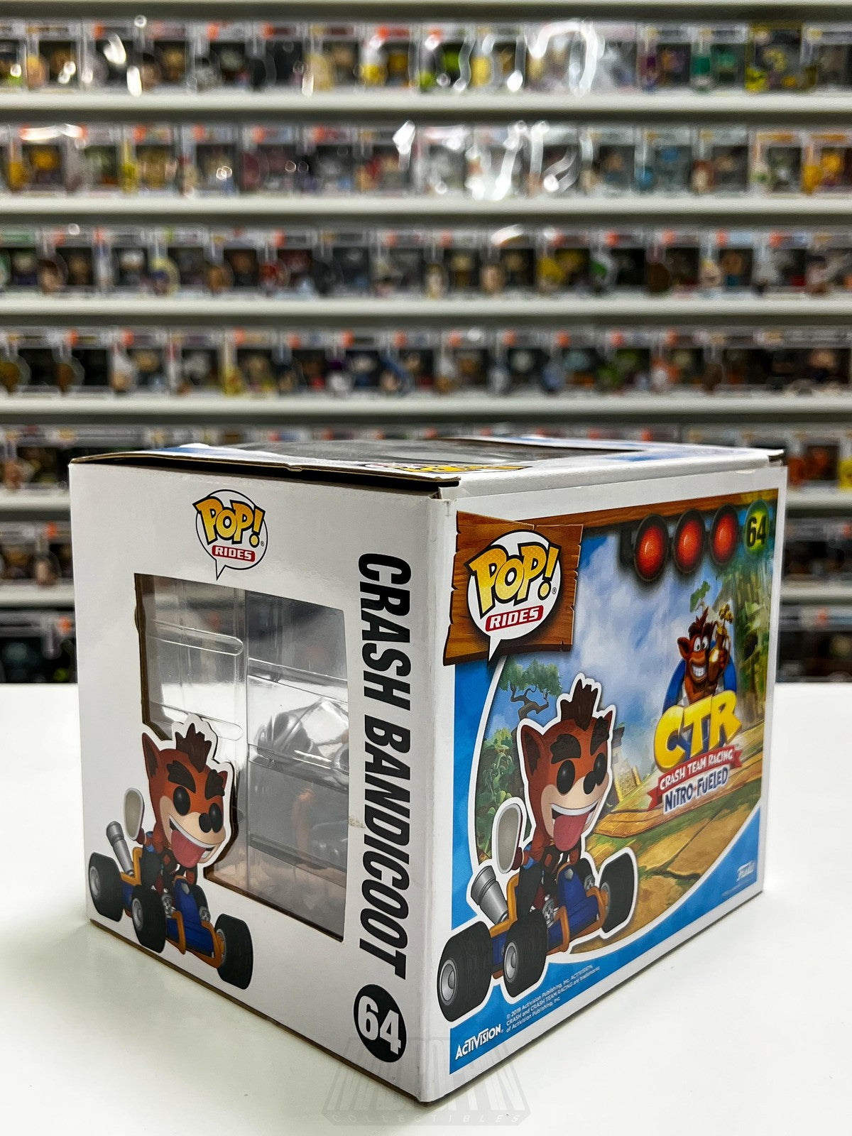 Funko Pop Rides Crash Bandicoot CTR Nitro-Fueled 64 Vinyl Figure Kart Video Game