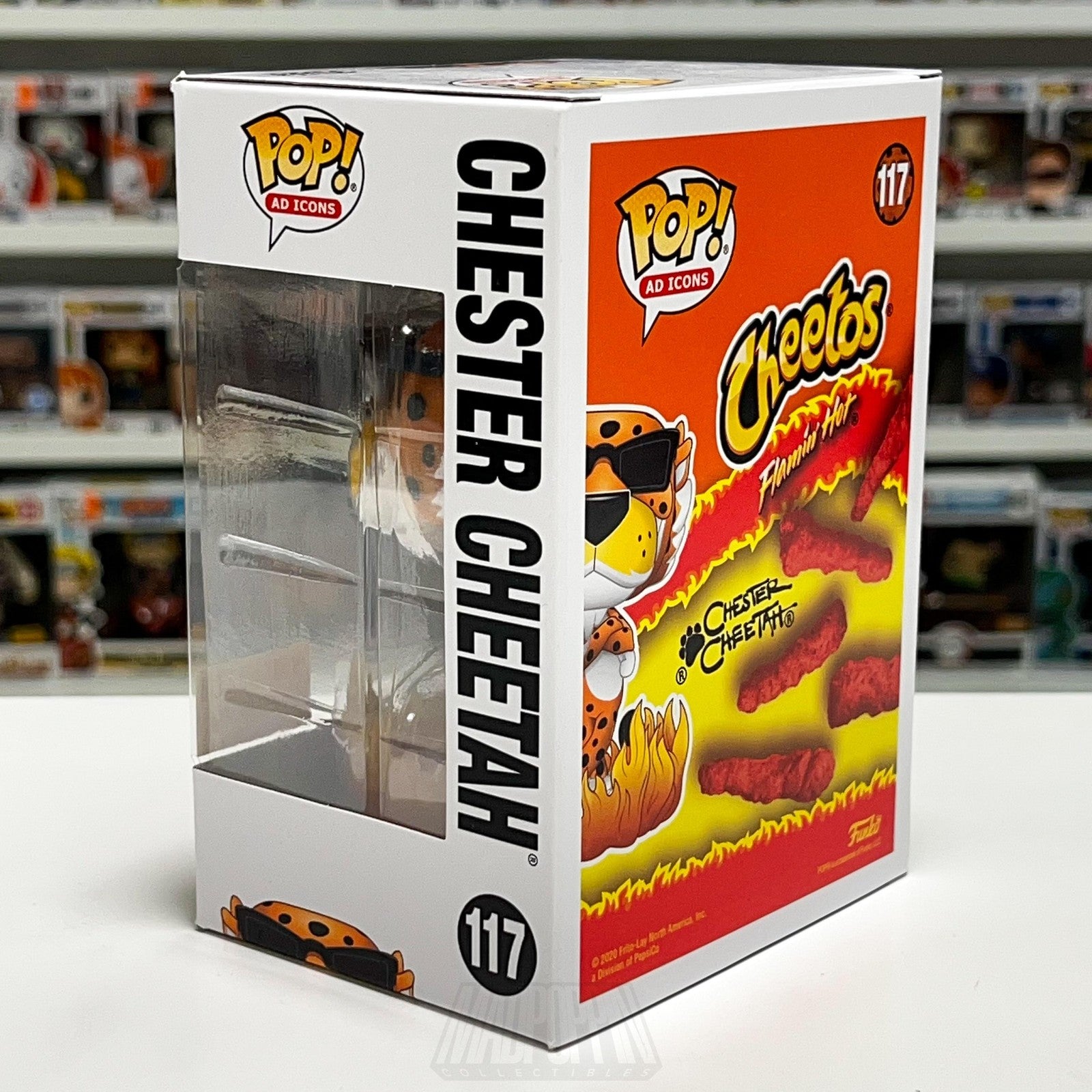 Funko Pop Ad Icons Cheetos Flamin' Hot Chester Cheetah 117 BoxLunch Glow Vinyl
