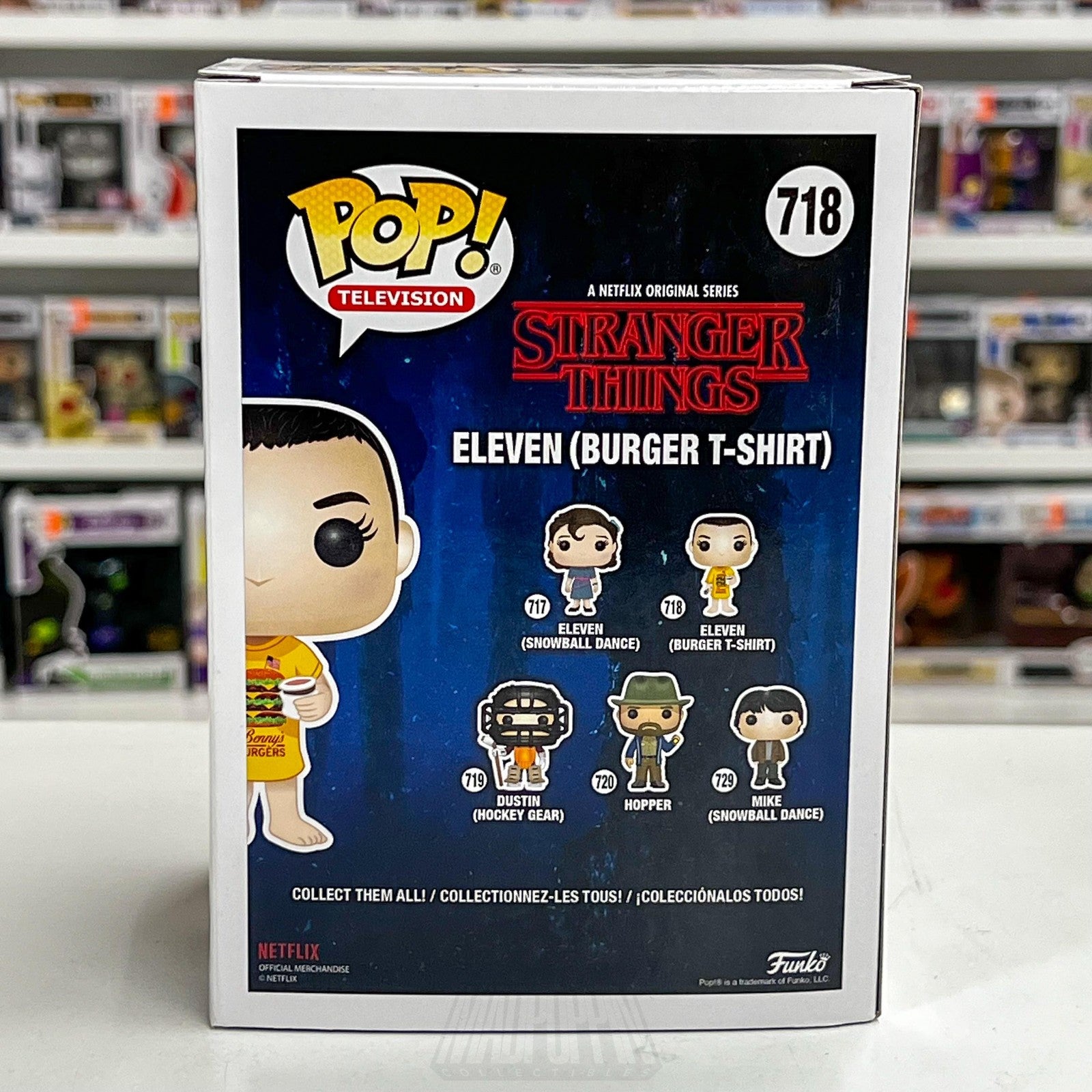 Funko Pop Television Stranger Things Eleven Burger T-Shirt 718 Figure Horror TV3
