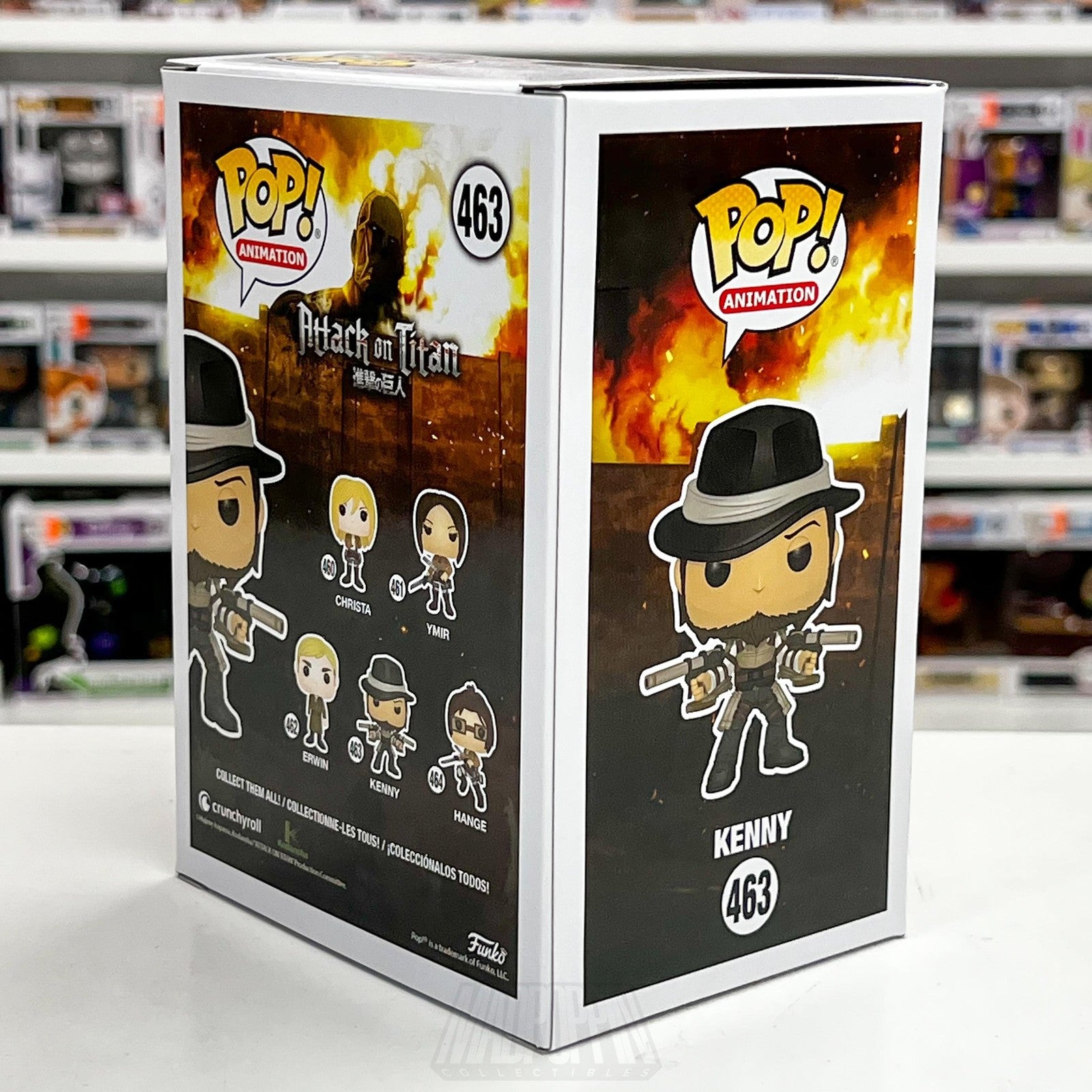 Funko Pop Anime Attack On Titan Kenny 463 Vinyl Figure Animation Collectible AOT4
