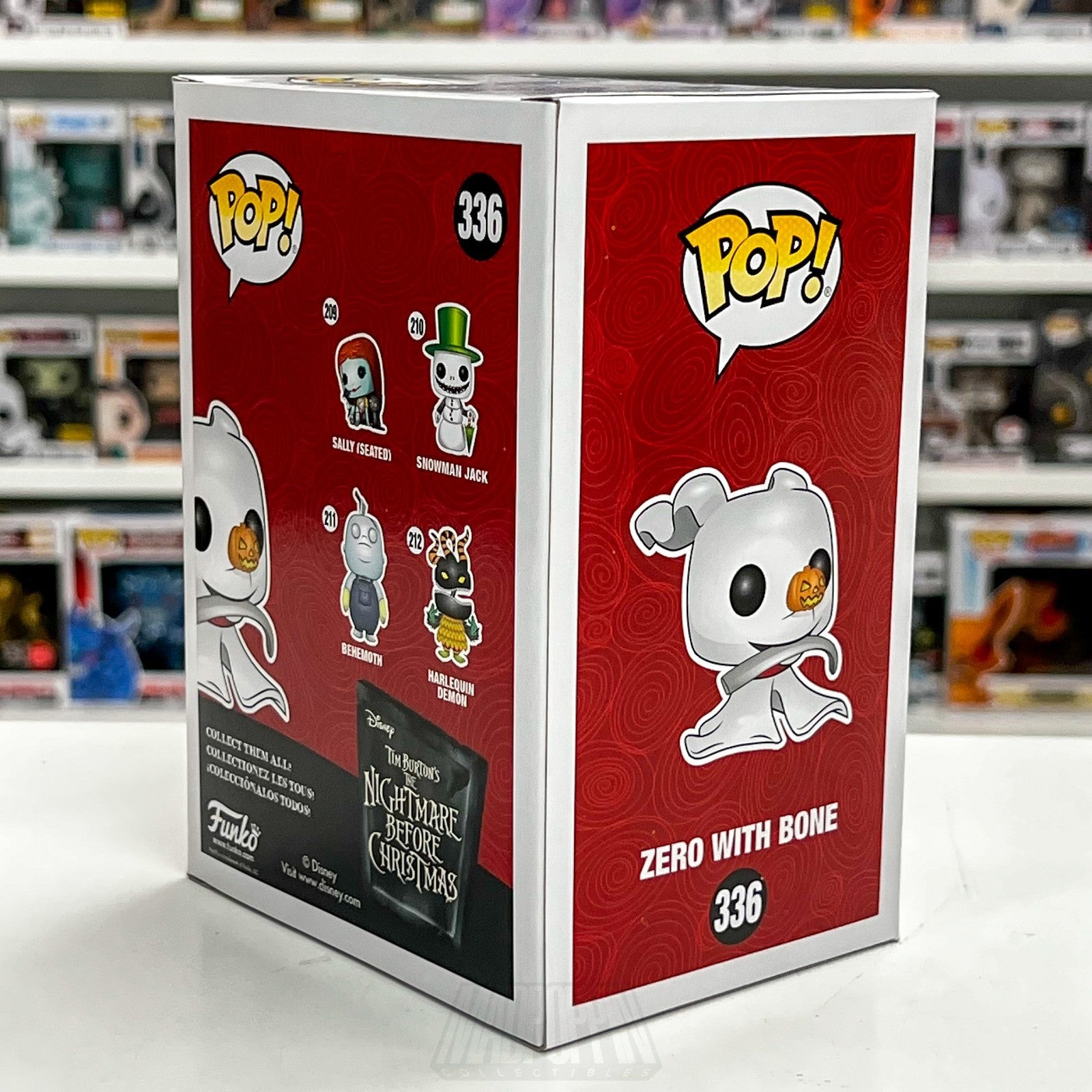 Funko Pop Disney Nightmare Before Christmas Zero Bone Boxlunch 336 Vinyl Figure4