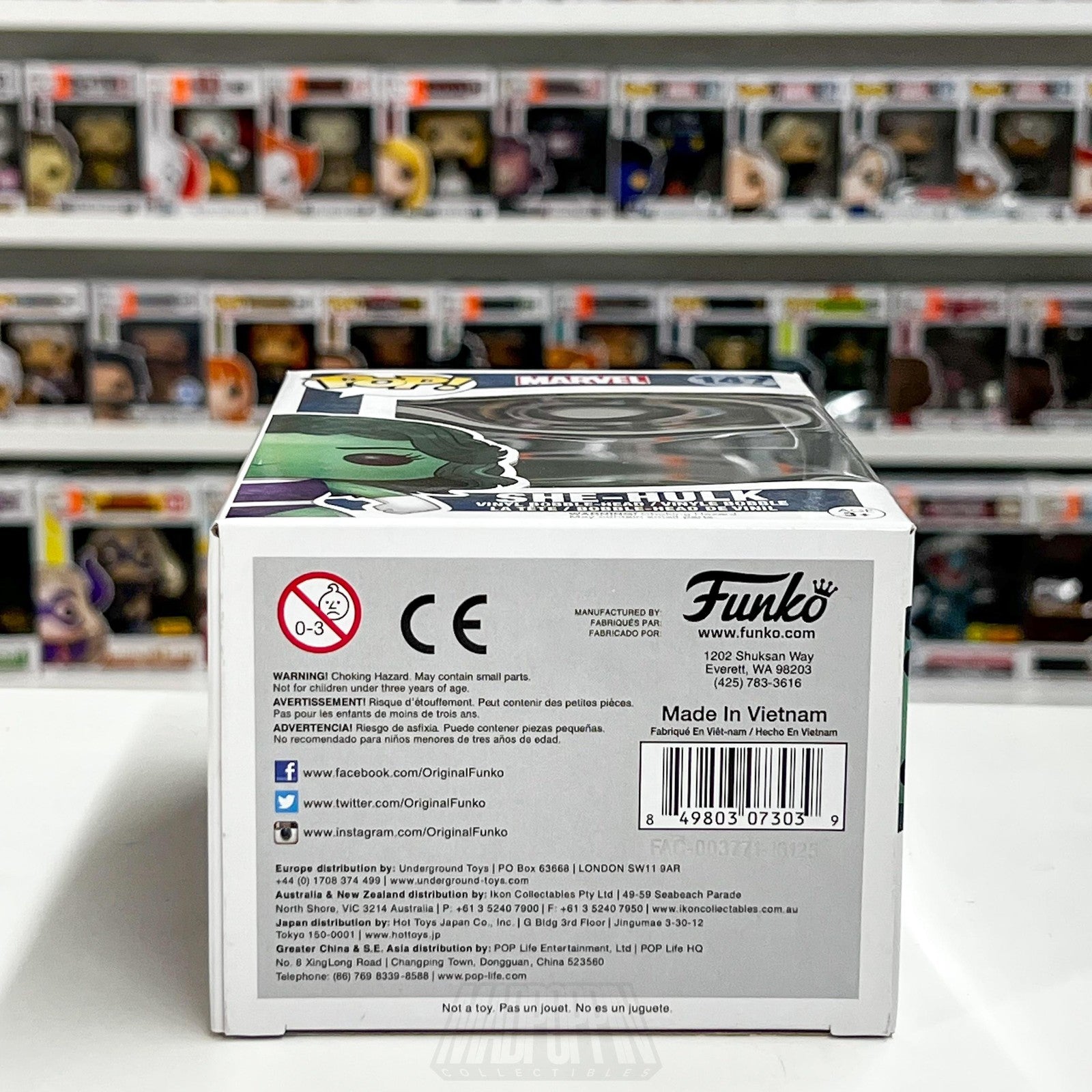 Funko Pop! Marvel She-Hulk 147 Vinyl Bobble-Head Figure with Box Collector Toy