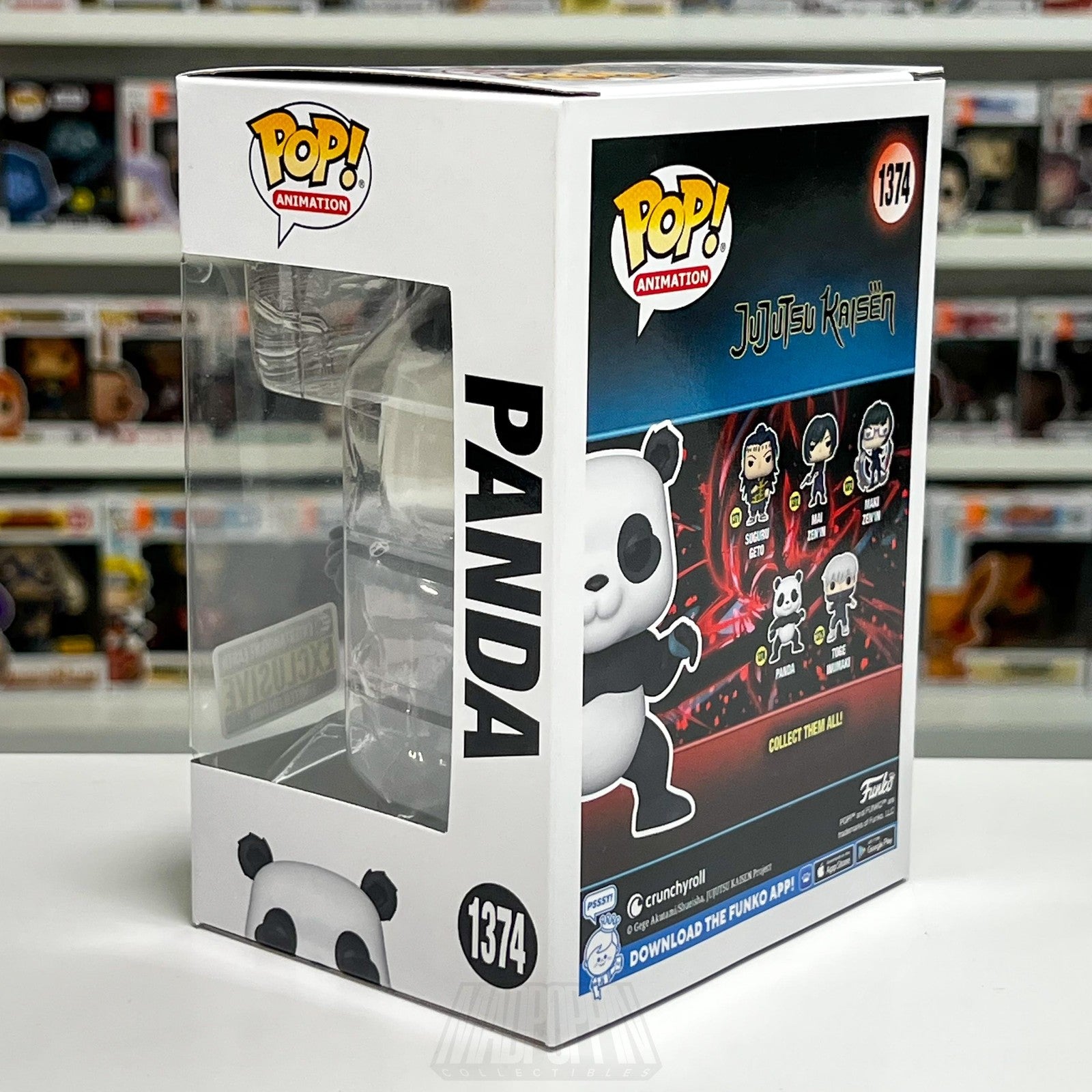 Funko Pop Jujutsu Kaisen Panda 1374 Flocked Entertainment Earth Vinyl Anime