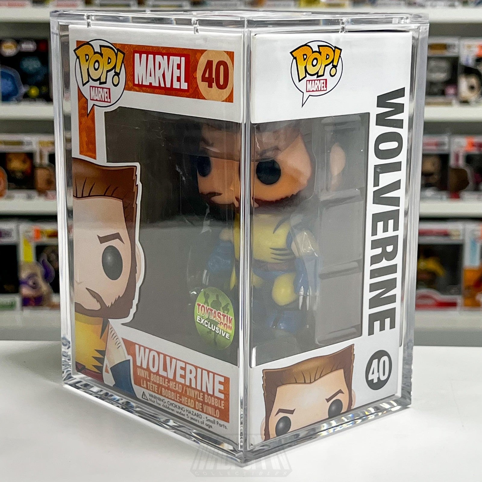 Funko Pop Marvel Wolverine Unmasked 40 Toytastik VAULTED Vinyl Armor SUPER RARE