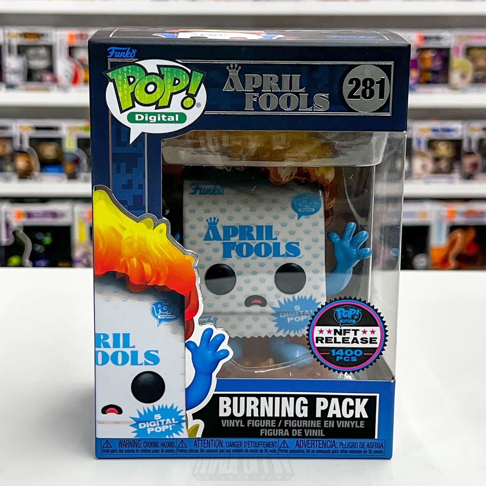 Funko Pop Digital Release April Fools Burning Pack 281 Vinyl Figure 1400 PCS NIB0