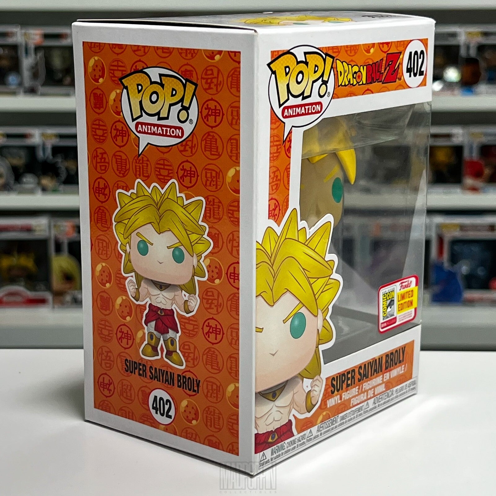 Funko Pop Anime Dragon Ball Z Super Saiyan Broly SDCC 2018 Official Sticker 402