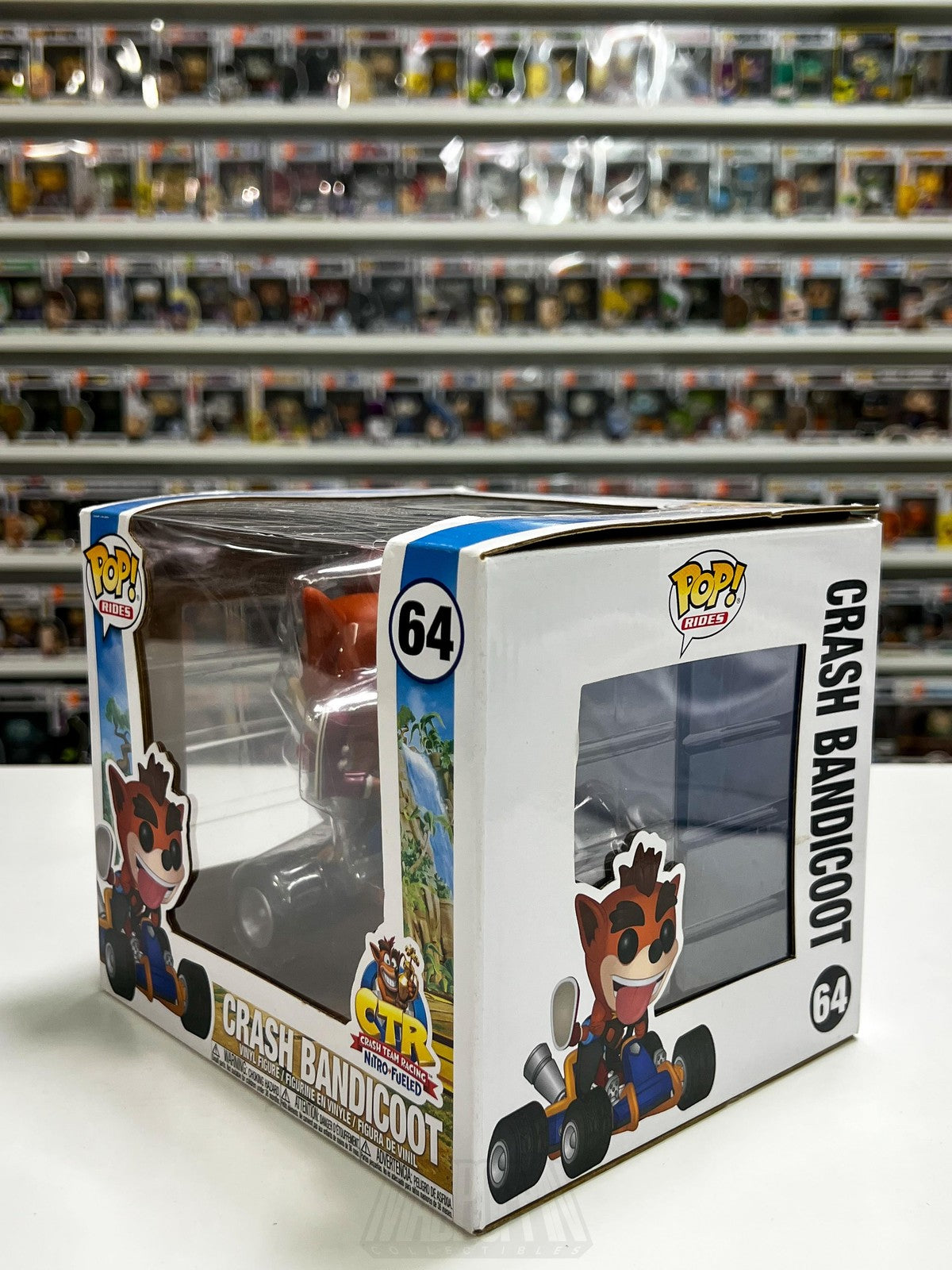 Funko Pop Rides Crash Bandicoot CTR Nitro-Fueled 64 Vinyl Figure Kart Video Game