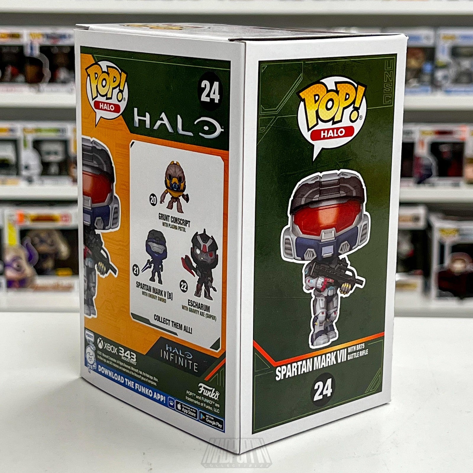 Funko Pop Halo Spartan Mark VII with BR75 Battle Rifle Specialty Series #24 New