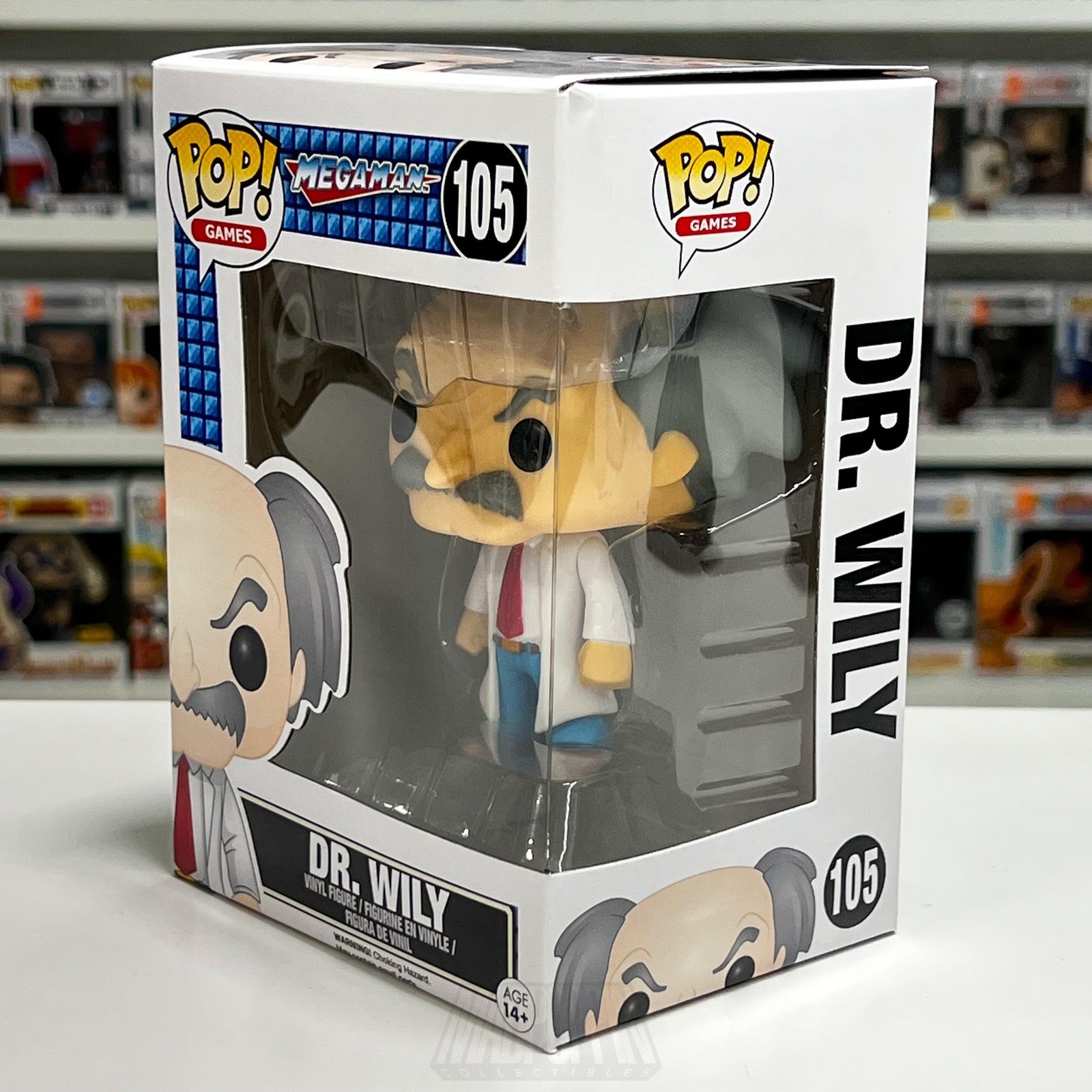 Funko Pop! Games Mega Man Dr. Wily #105 Vinyl Figure New Video Game Capcom Toy