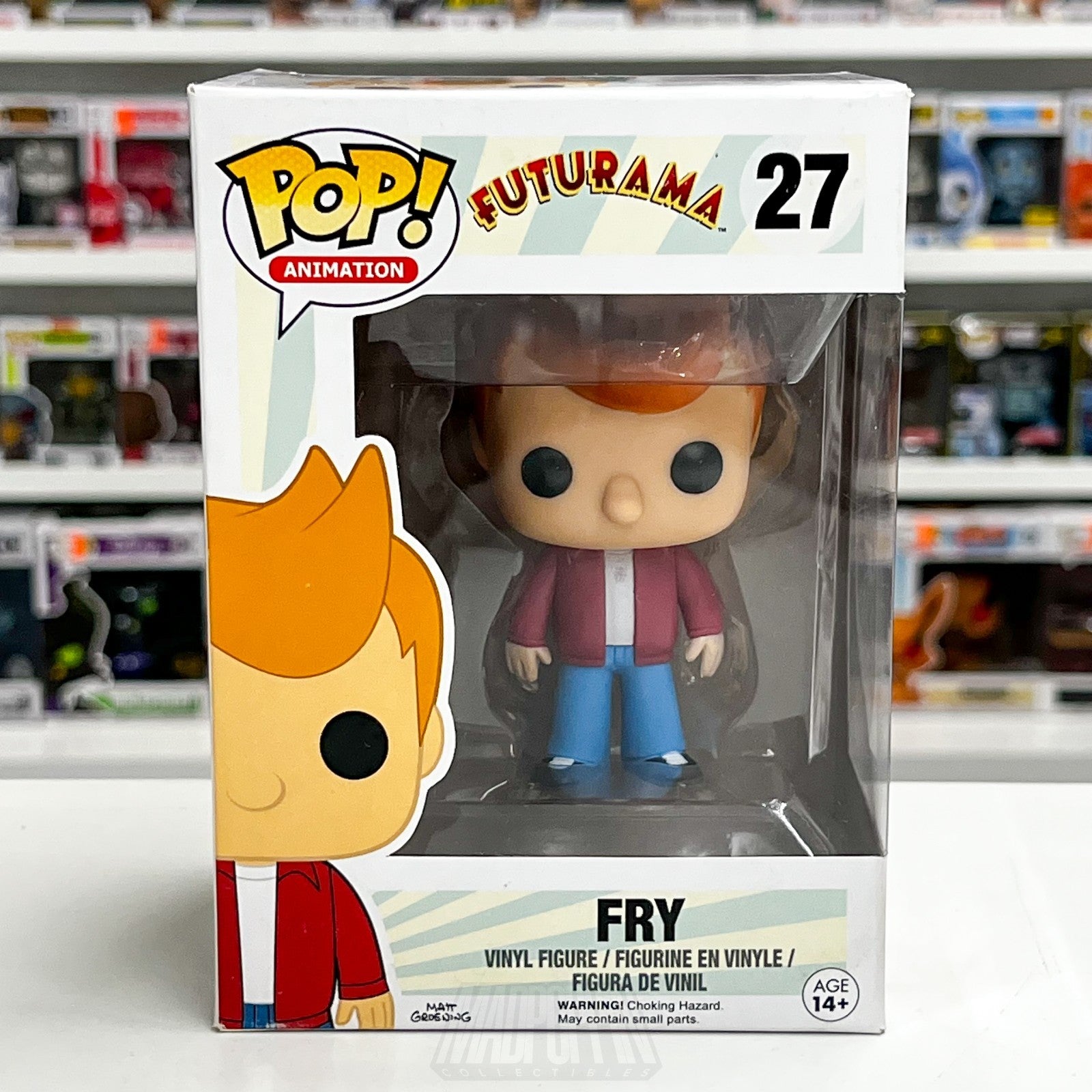 Funko Pop Animation Futurama Fry 27 Vaulted Sci-Fi Cartoon Network Vinyl Figure0