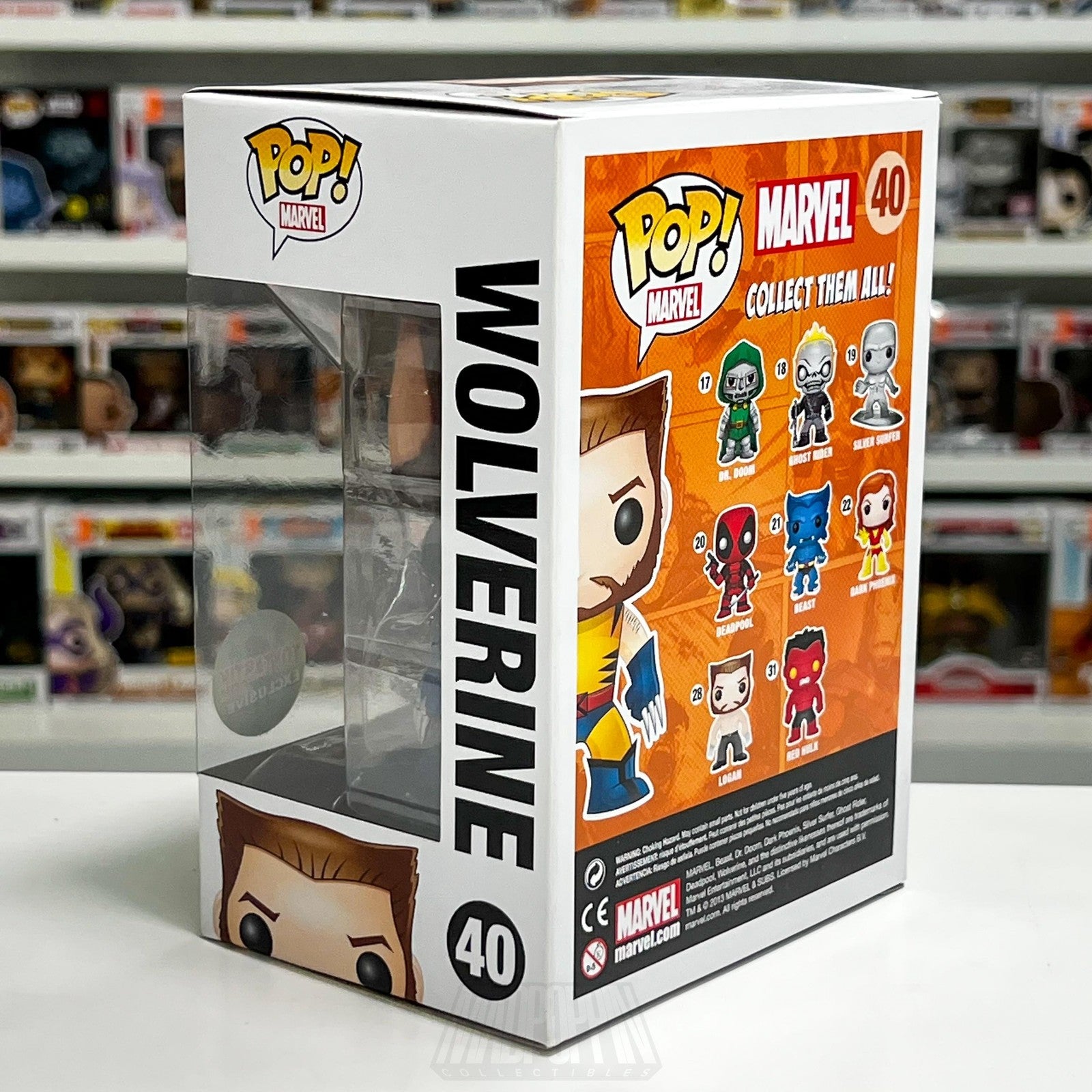 Funko Pop Marvel Wolverine Unmasked 40 Toytastik VAULTED Vinyl Armor SUPER RARE