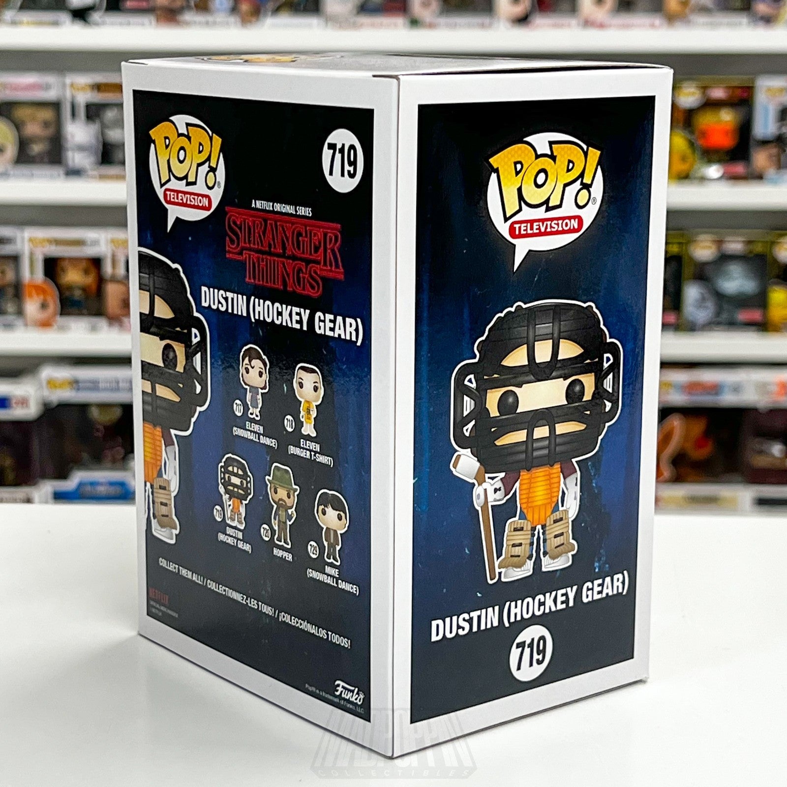 Funko Pop Television Stranger Things Dustin Hockey Gear Hot Topic 719 Toy Figure4