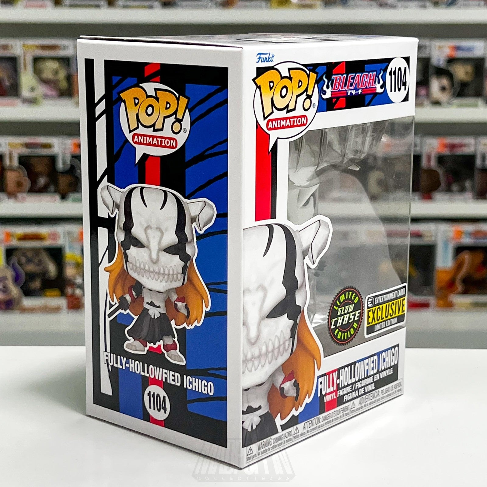 Funko Pop Animation Bleach Fully-Hollowfied Ichigo 1104 Glow Chase EE Anime NIB