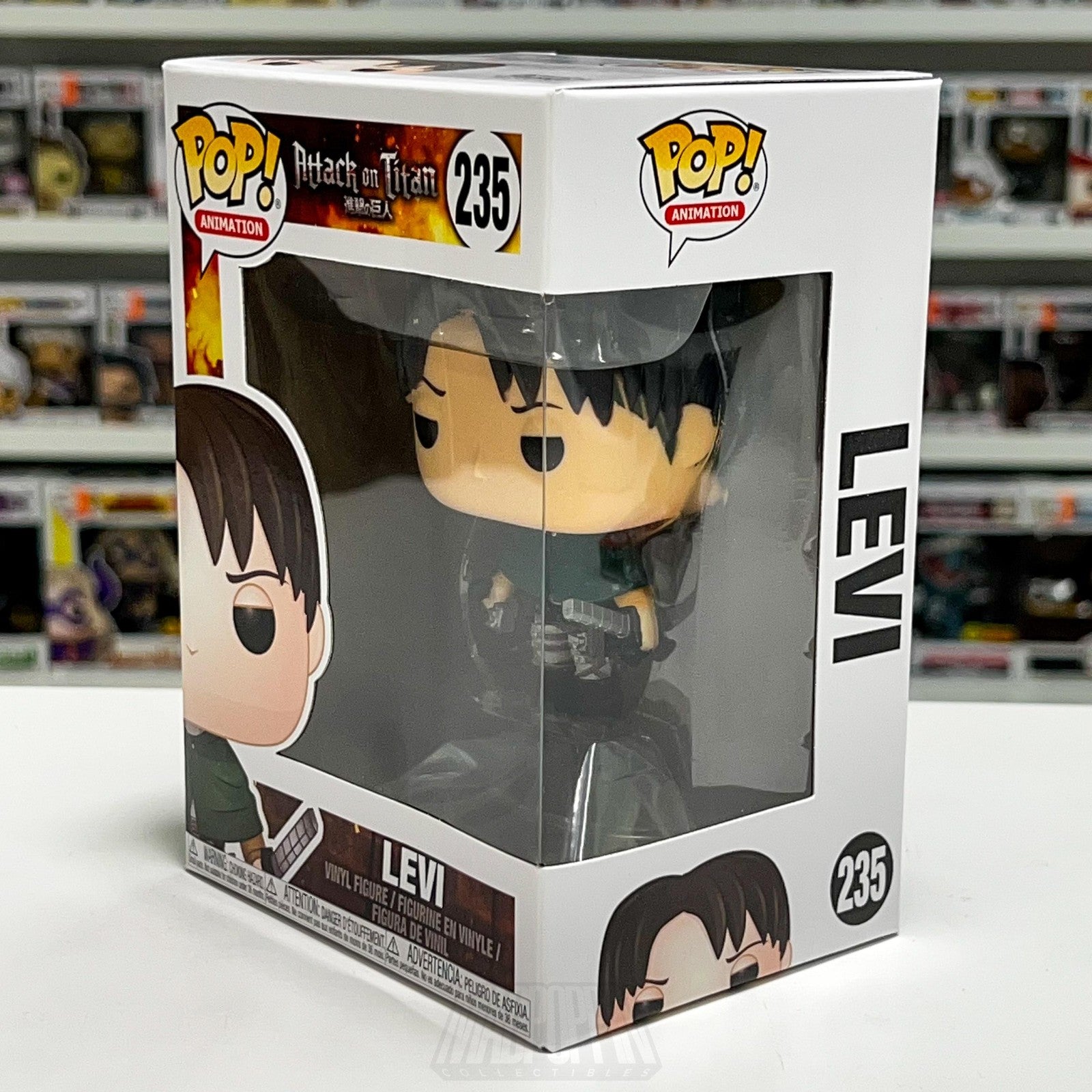 Funko Pop! Animation Attack on Titan Levi 235 Vinyl Figure 2021 Box Anime Toy