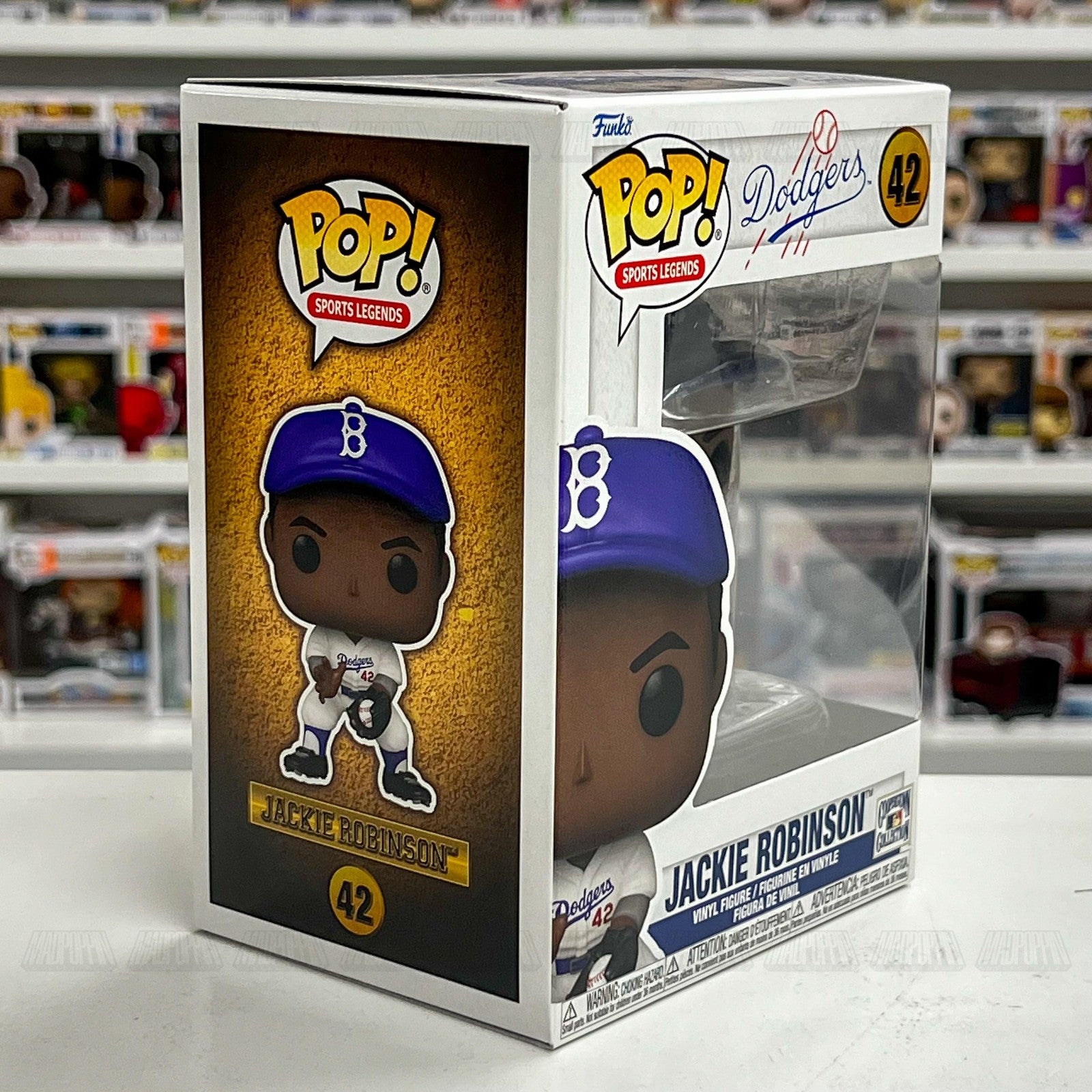 Funko Pop Jackie Robinson Dodgers 42 MLB Sports Legends Vinyl Figure New