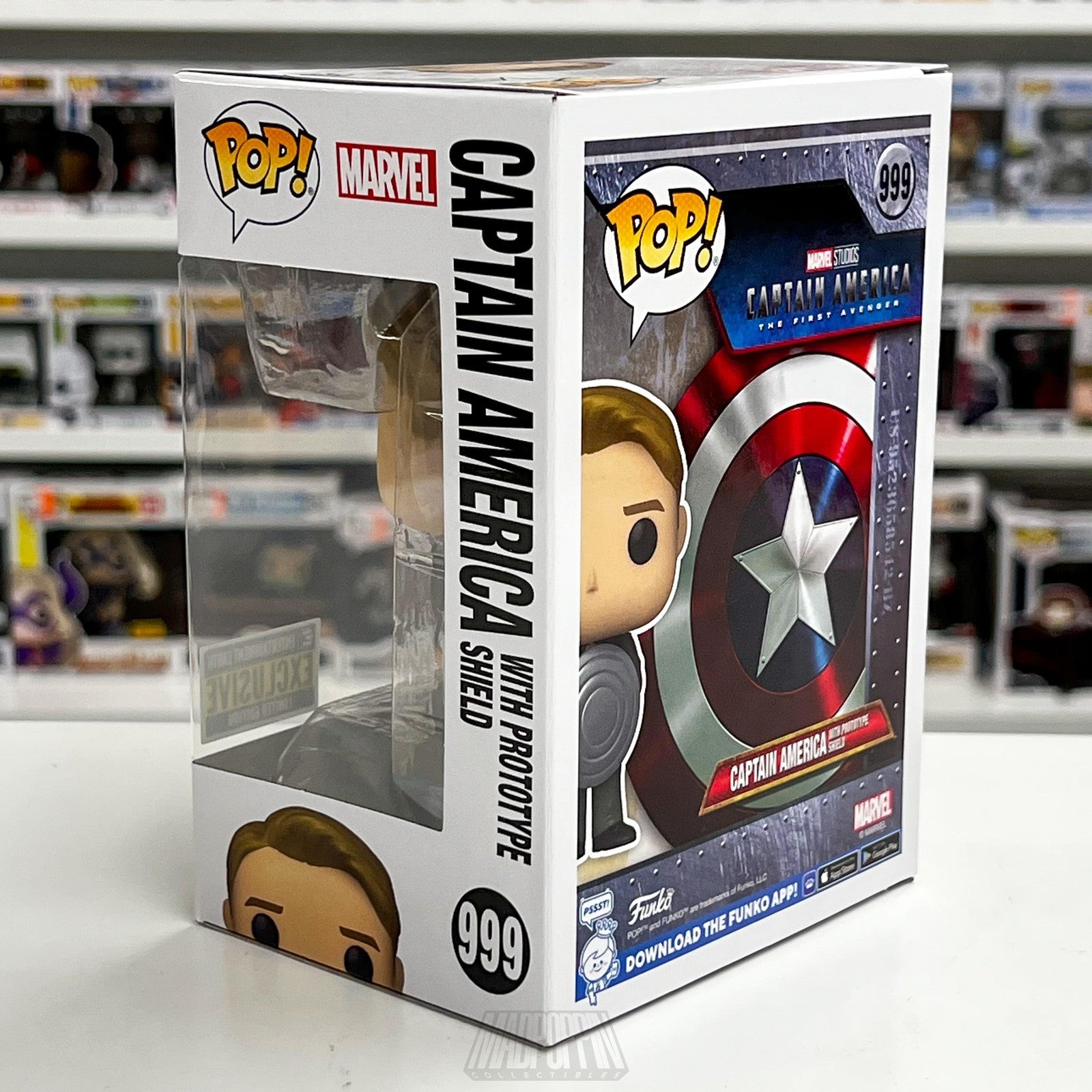 Funko Pop Marvel Captain America 999 Prototype Shield EE Exclusive Limited