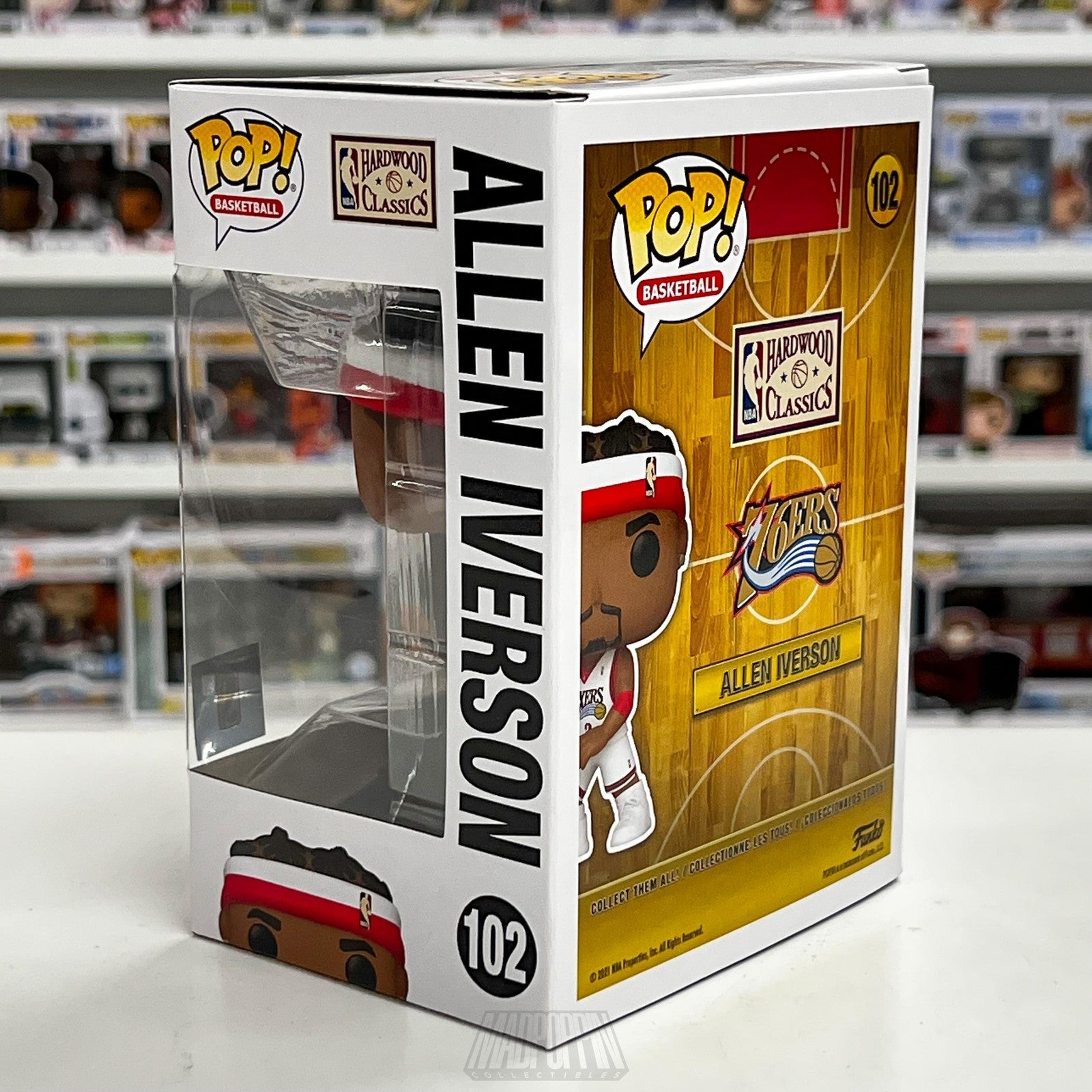 Funko Pop Allen Iverson 76ers NBA Basketball Figure 102 Hardwood Classics New