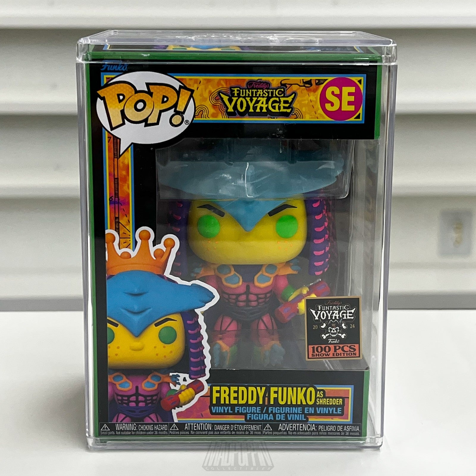 Funko Pop Fundays Funtastic Voyage Freddy as Shredder Blacklight 100 PCS TMNT