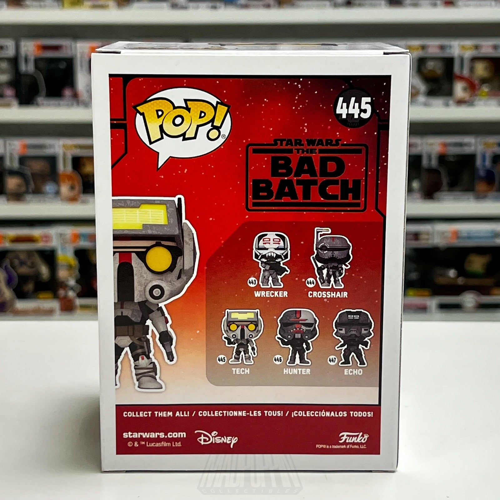 Funko Pop Star Wars The Bad Batch Tech 445 Bobble-Head Vinyl Figure New in Box