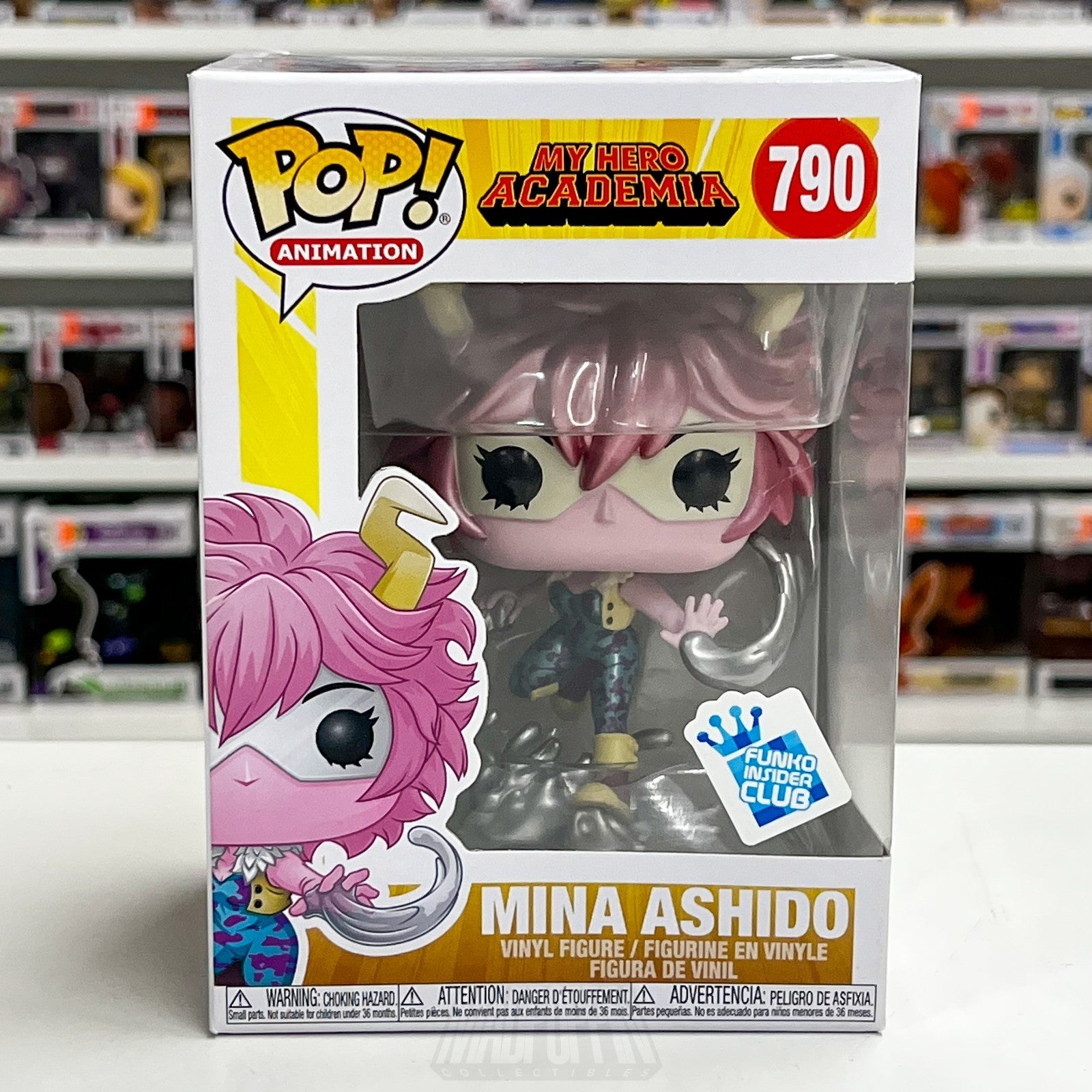 Funko Pop Anime My Hero Academia Mina Ashido Metallic 790 GameStop Vinyl Figure0