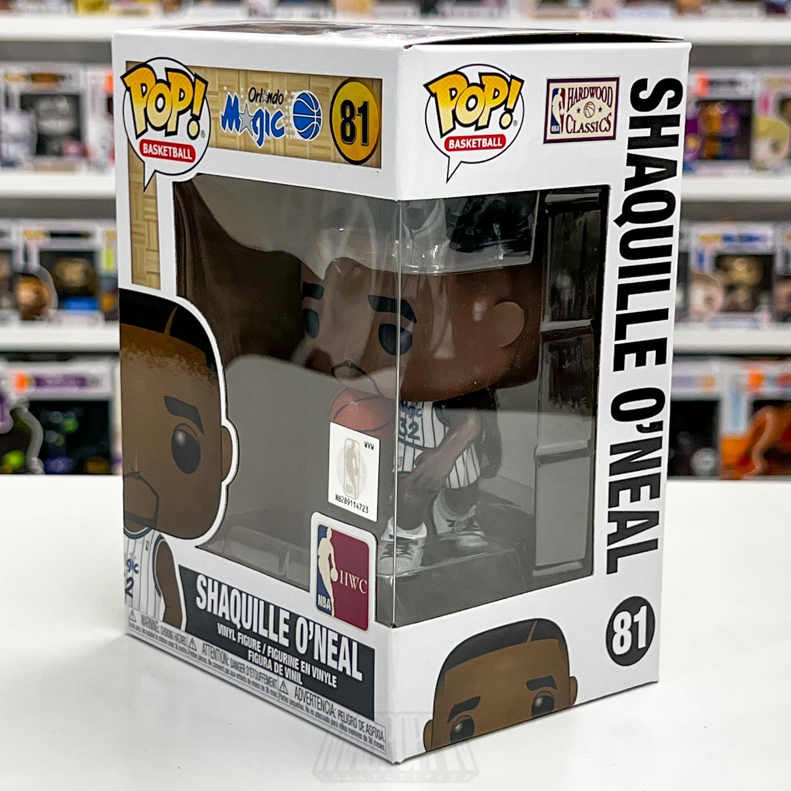 Funko Pop NBA Shaquille O'Neal 81 Orlando Magic Vinyl Figure Basketball New HWC1
