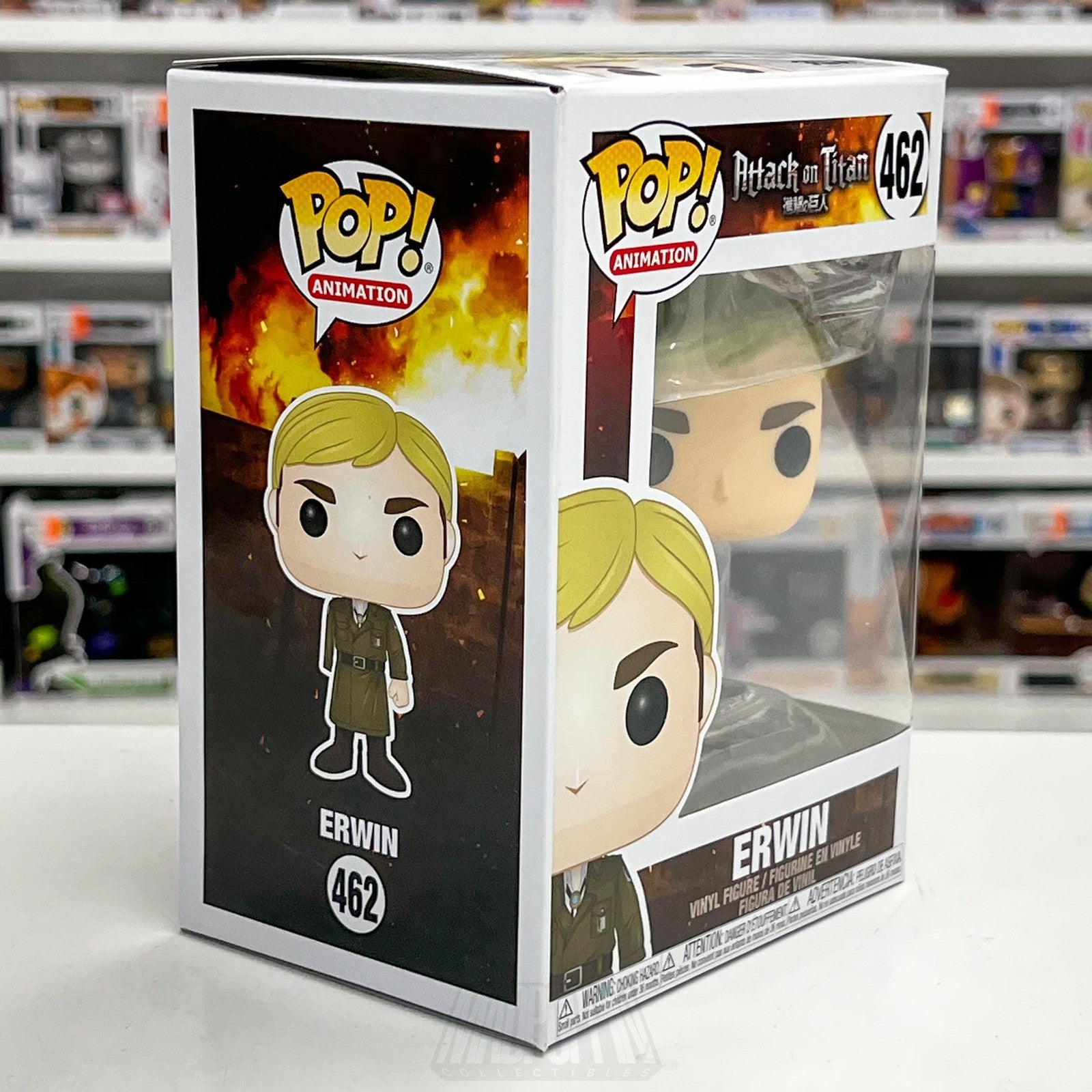 Funko Pop Anime Attack On Titan Erwin Smith 462 Vinyl Figure Animation AOT Toy5