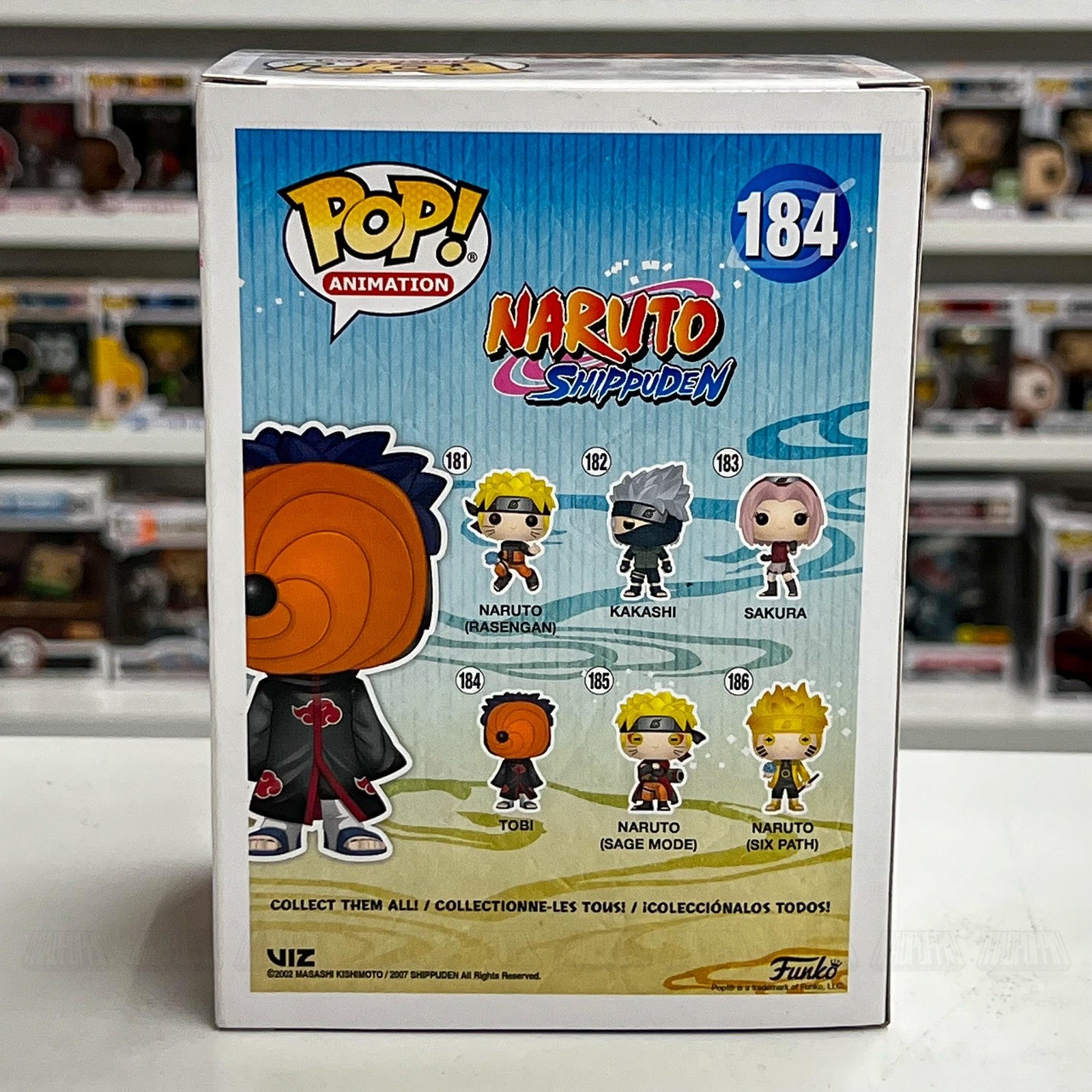 Funko Pop! Animation Naruto Shippuden Tobi #184 Vinyl Figure with Box Anime