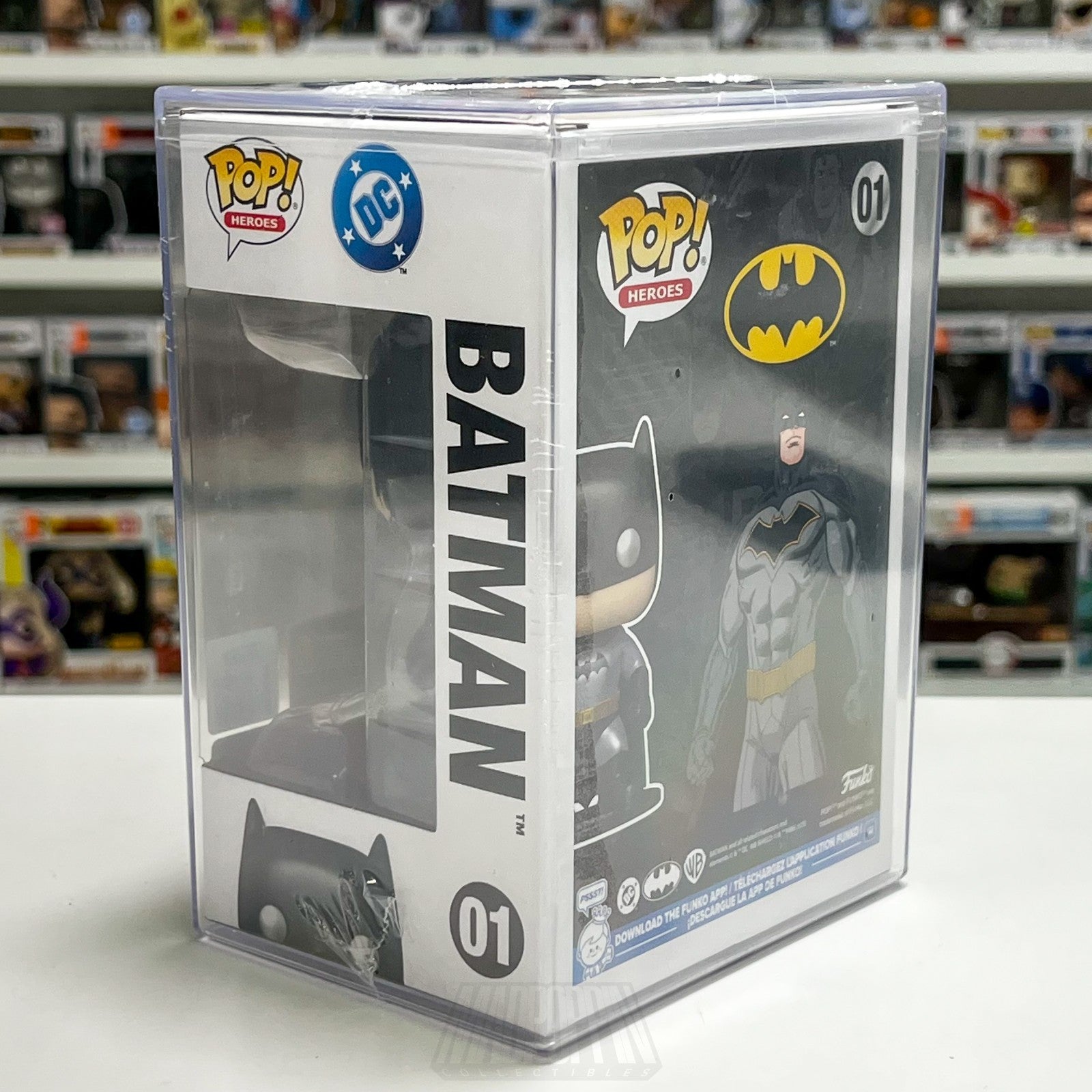 Funko Pop DC Heroes Batman Metallic 01 Mystery Blind Box Con Sticker 2000 PCS