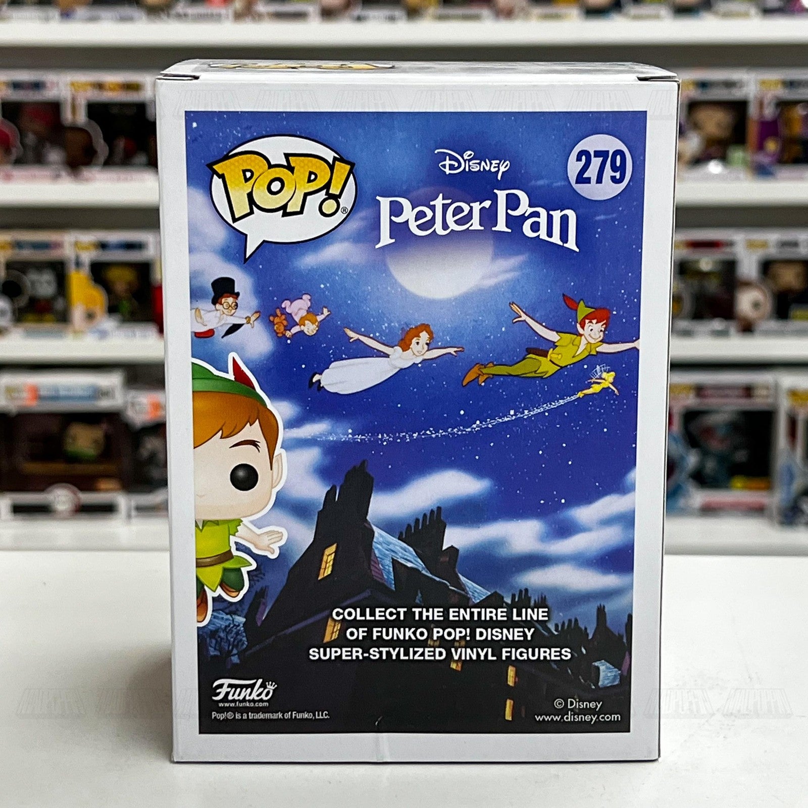 Funko Pop! Disney Peter Pan #279 Hot Topic Exclusive Vinyl Figure Box Damage