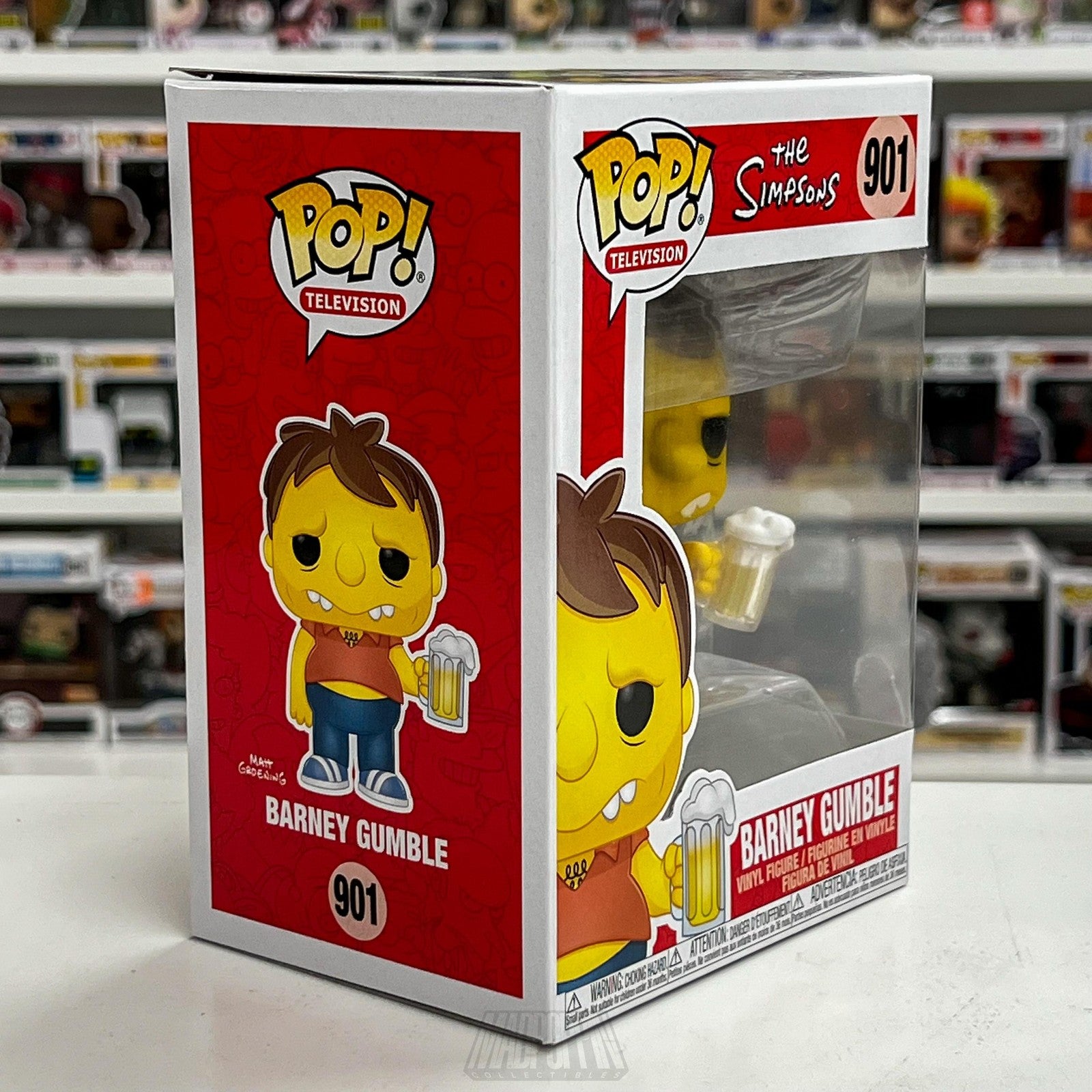 Funko Pop TV The Simpsons Barney Gumble #901 Vinyl Figure New IN BOX Collectible