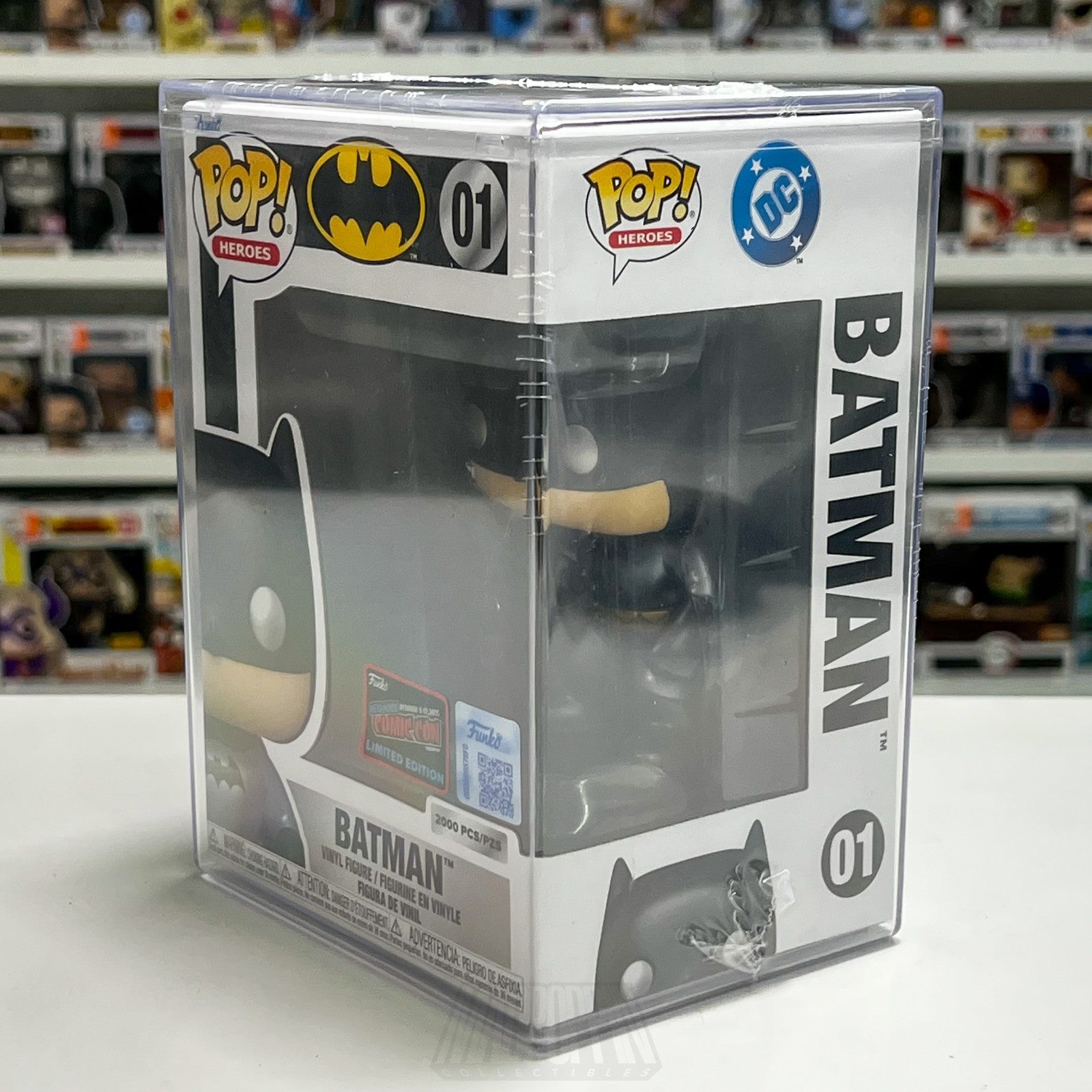 Funko Pop DC Heroes Batman Metallic 01 Mystery Blind Box Con Sticker 2000 PCS