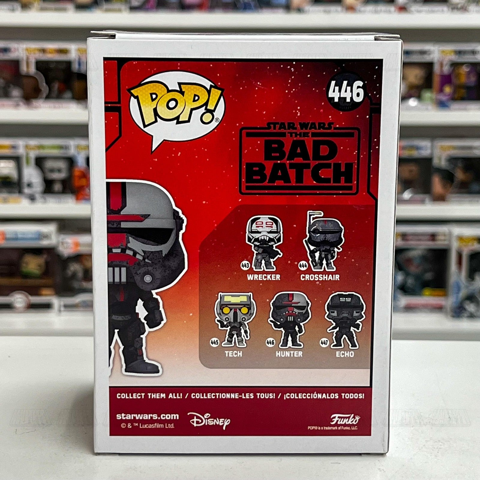 Funko Pop Star Wars The Bad Batch Hunter #446 Bobblehead Vinyl Figure New in Box