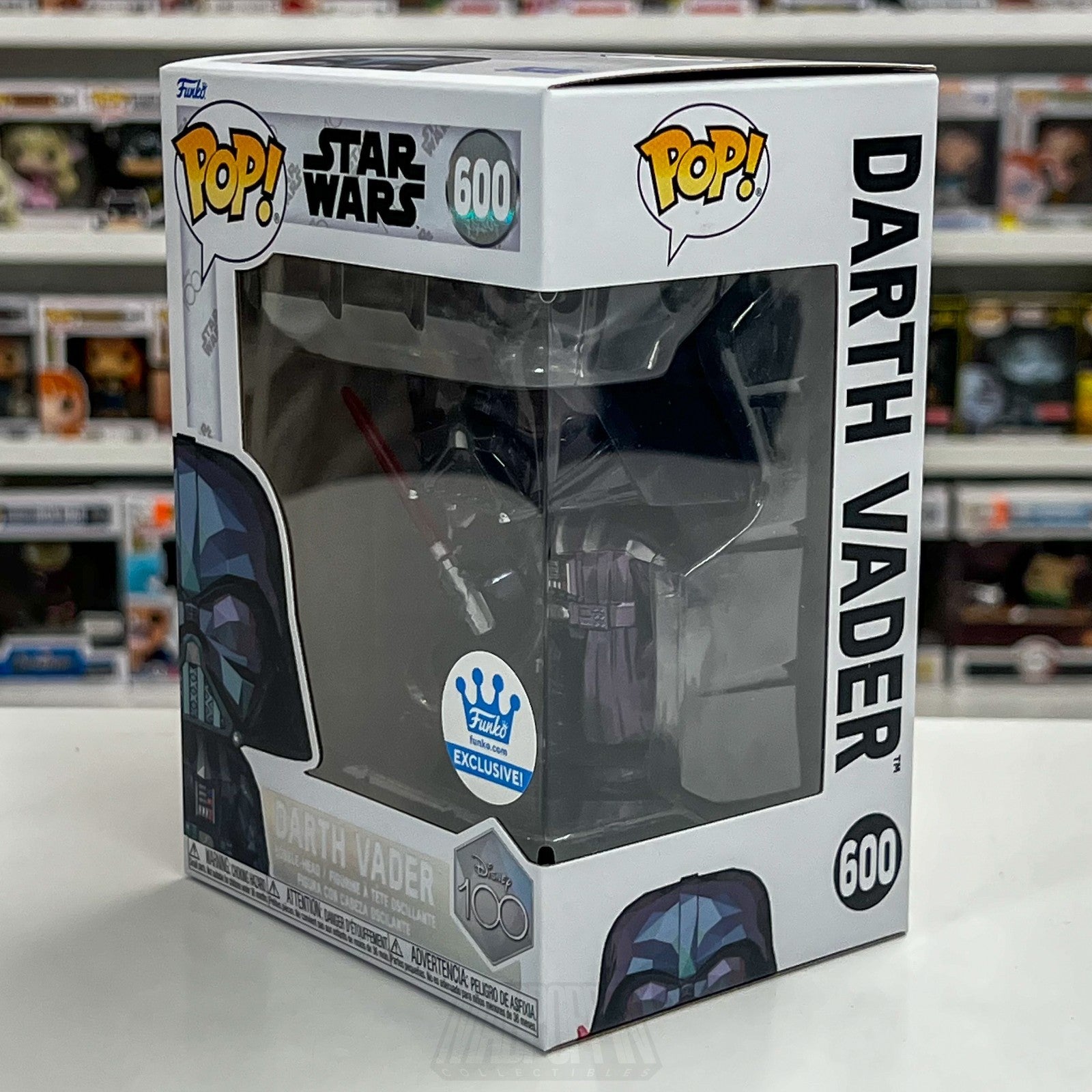 Funko Pop Star Wars Disney 100 Darth Vader Facet 600 Exclusive Sith Vinyl Figure1